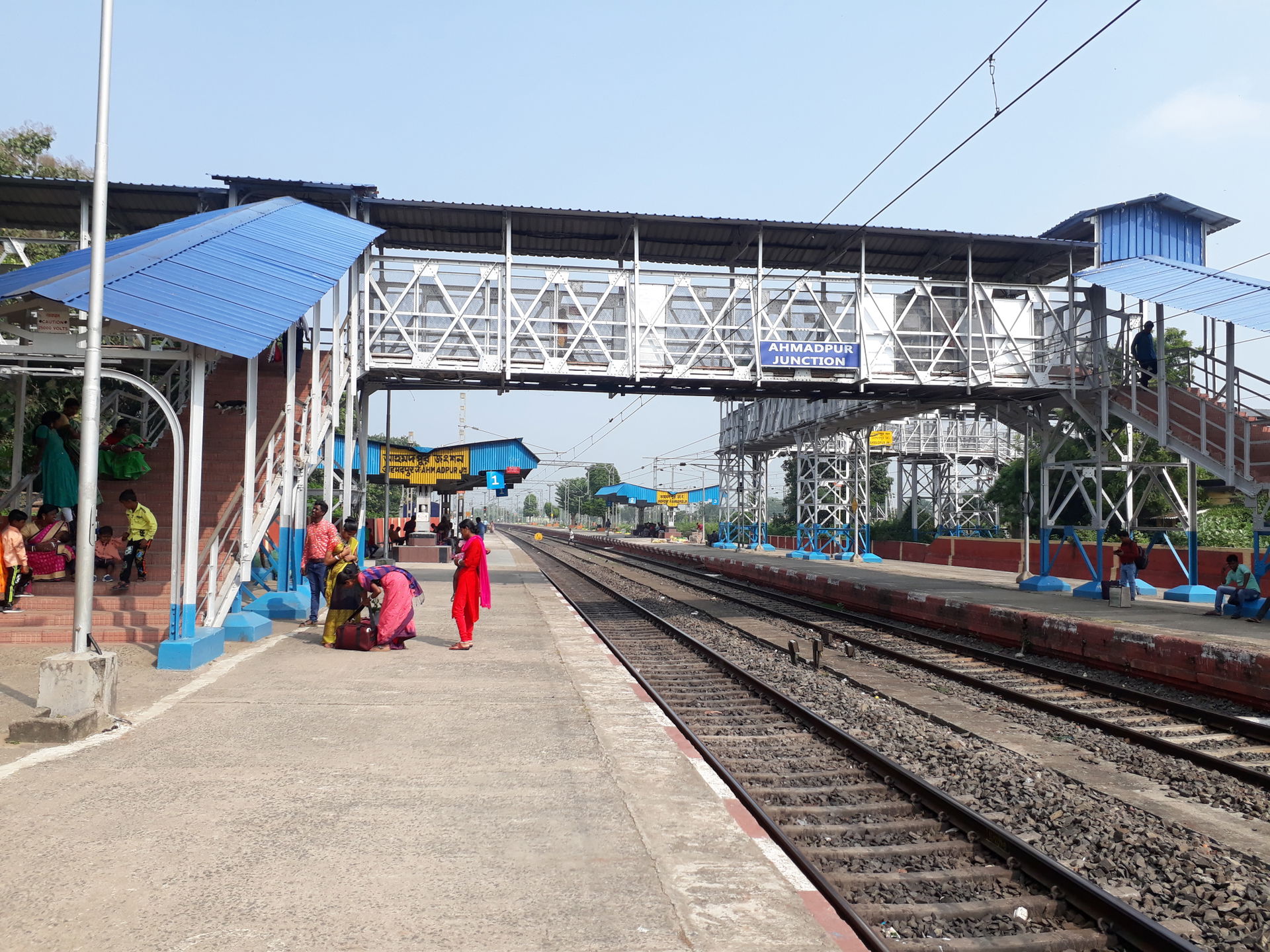 Ahmadpur Junction railway station in Birbhum district