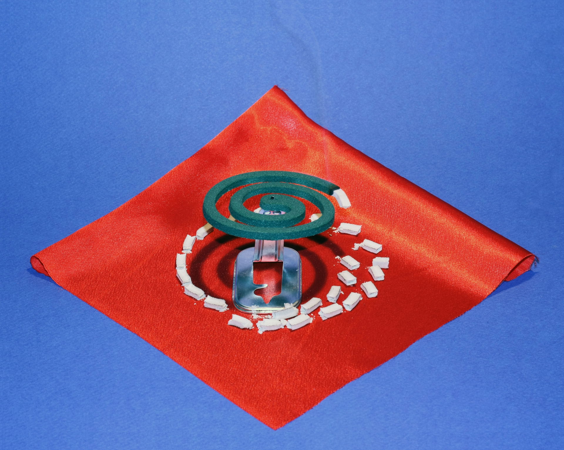Burning mosquito coil