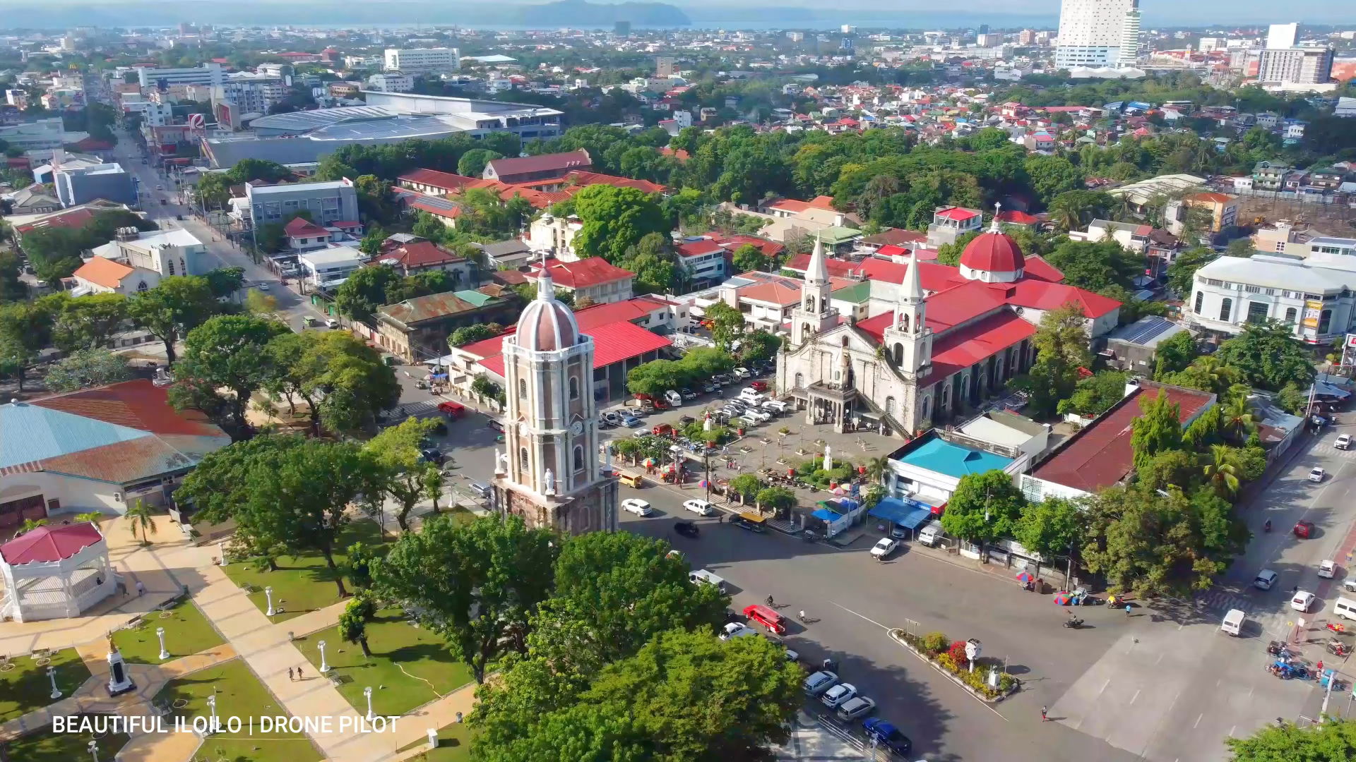 Aerial view of Jaro, Iloilo City, Philippines.