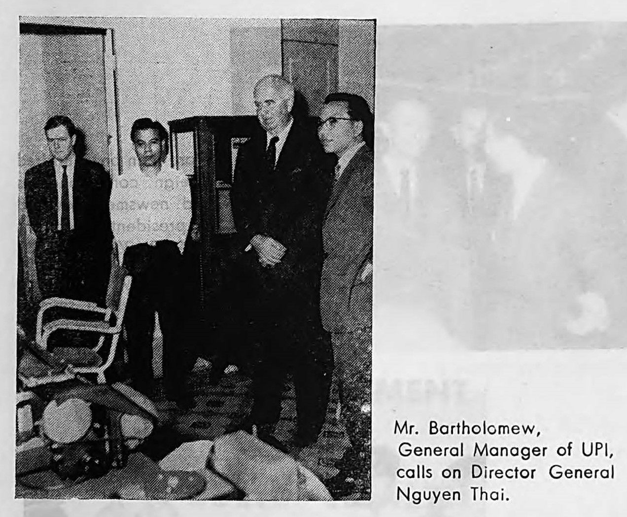 Mr. Bartholomew, General Managerof UPI, calls on Director Gener…