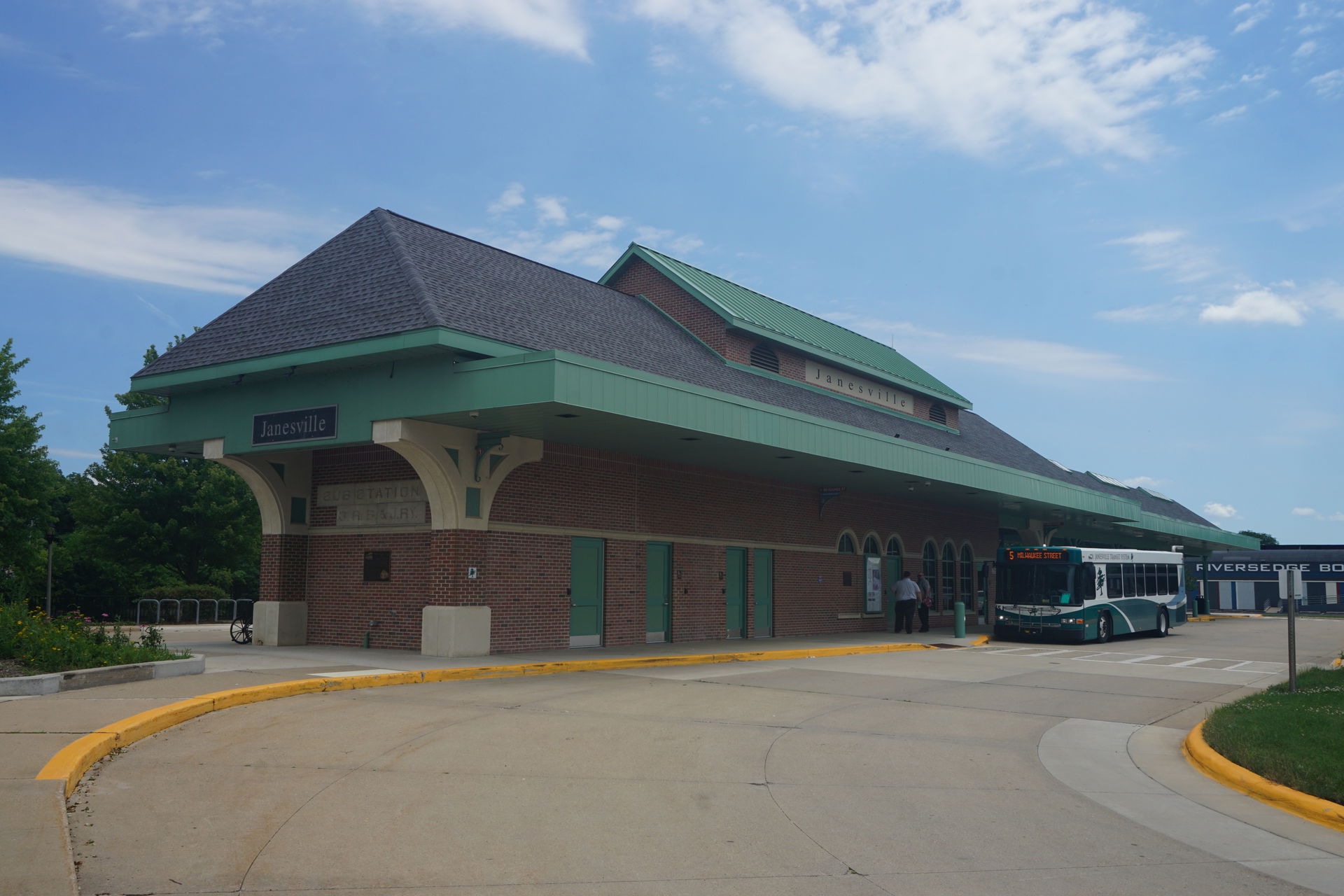 The Janesville Transit System Transfer Center in Janesville, Wi…