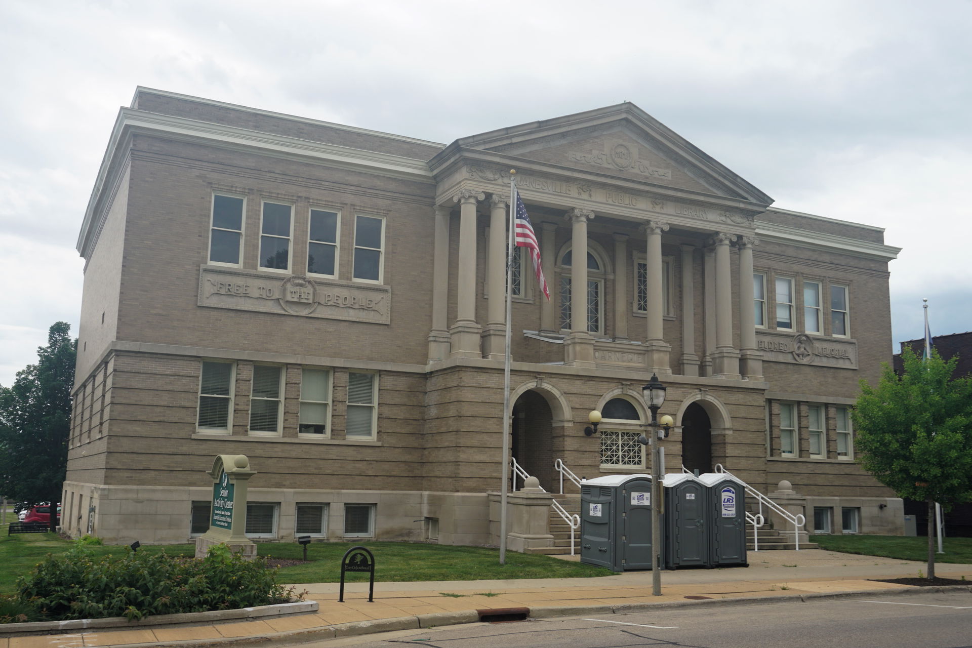 The Janesville Public Library (currently the Senior Center) in …