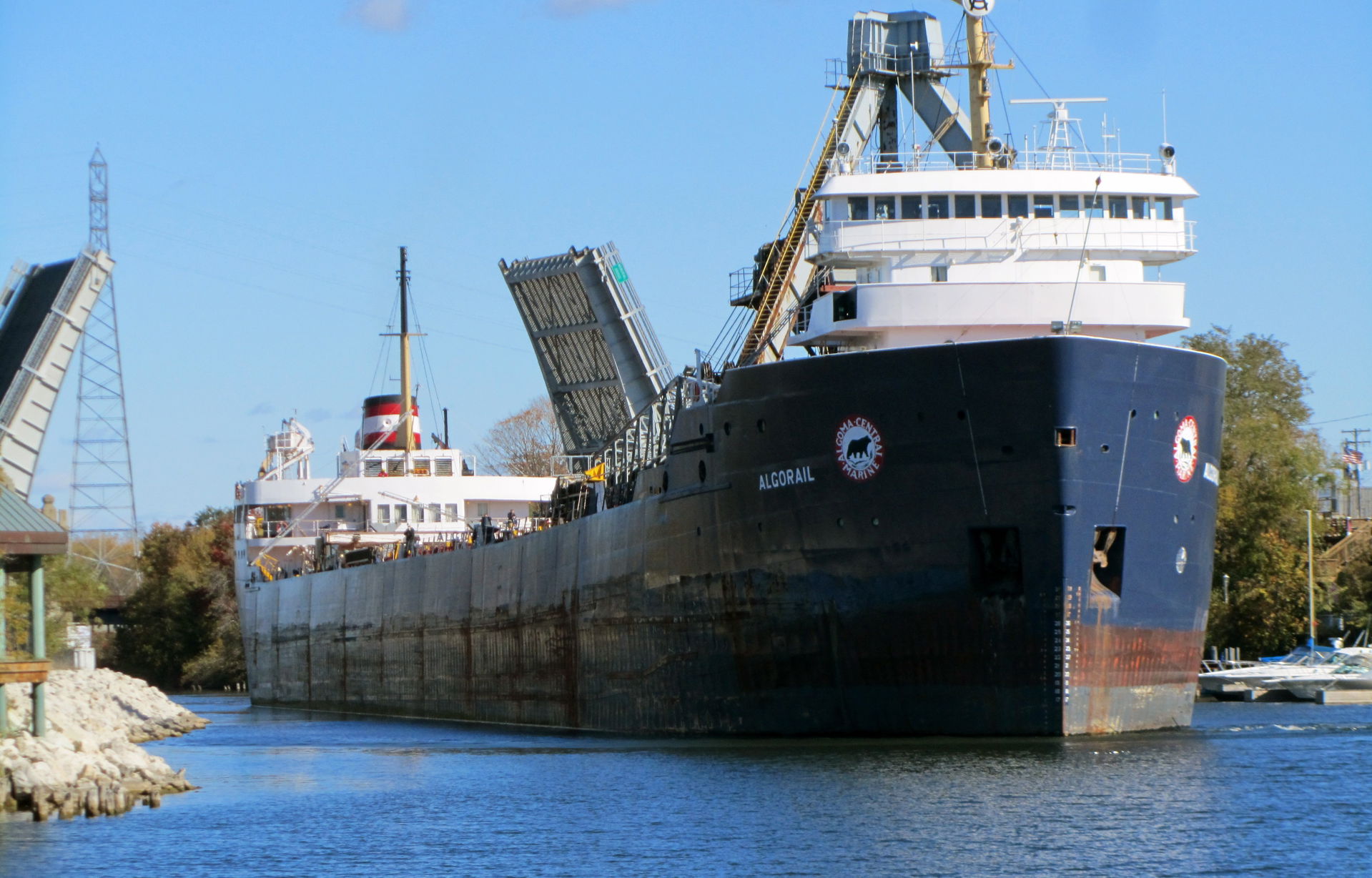 We came out of a shop in Manistee last Sunday and saw the bridg…