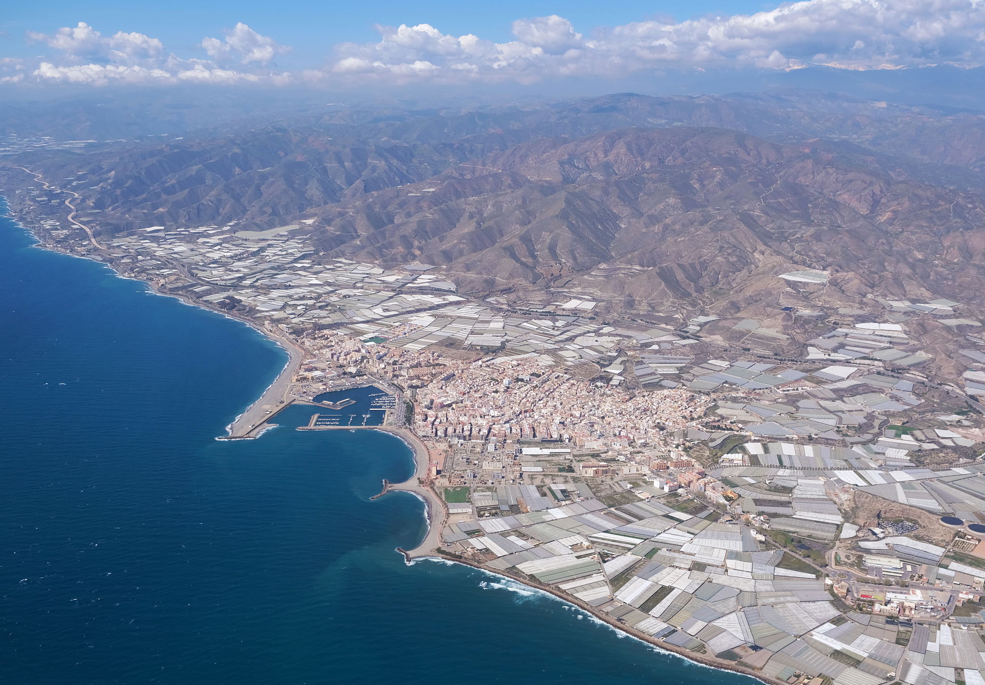 Aerial view of Adra.
