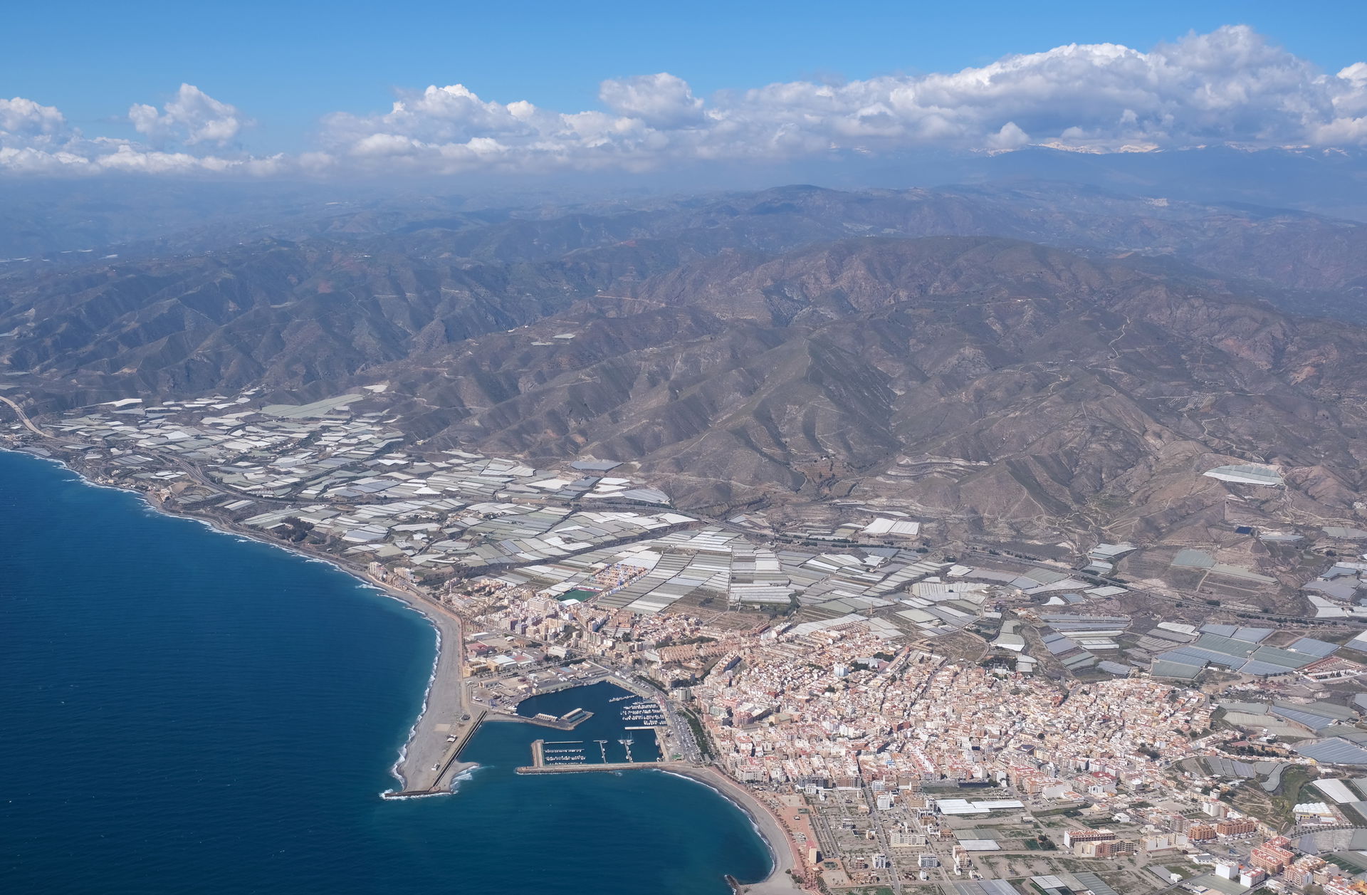 Aerial view of Adra.