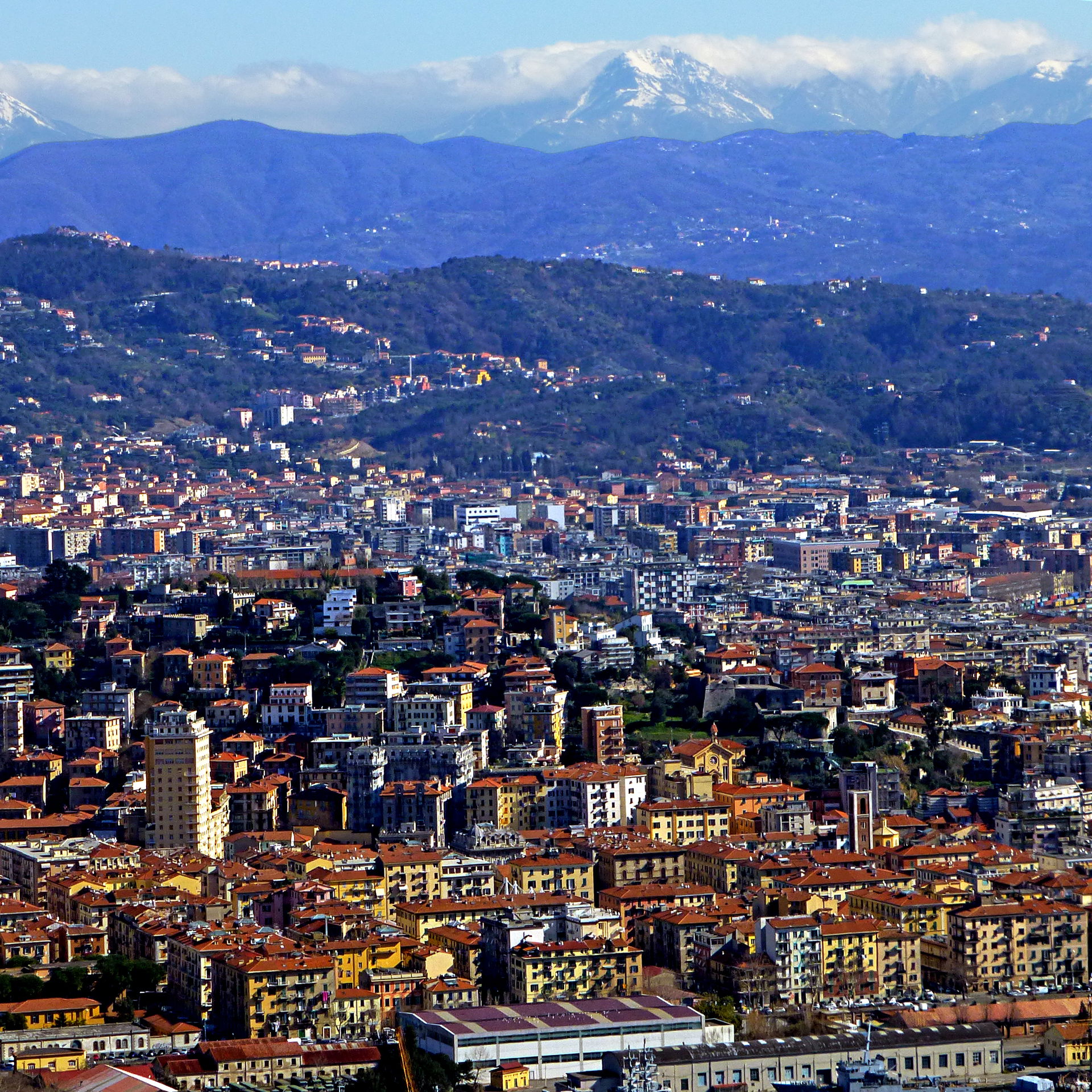 Scenic view of La Spezia