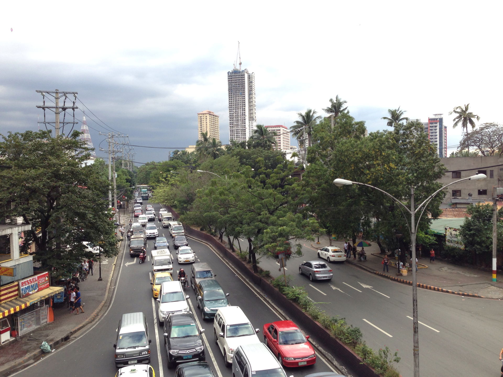 Quirino Avenue view from Quirino LRT Station, Malate, Manila
