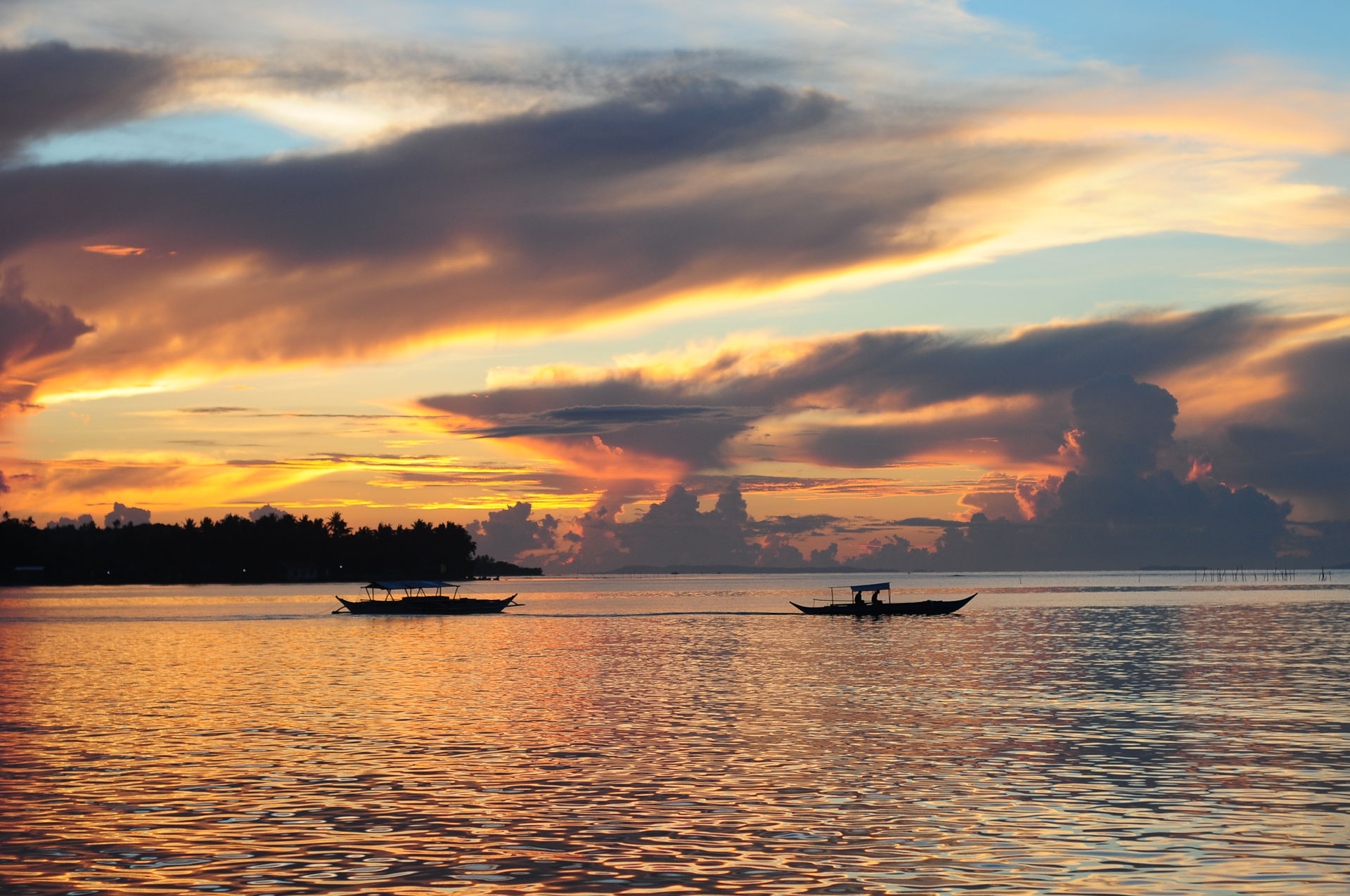 an early dawn scene at the seashore