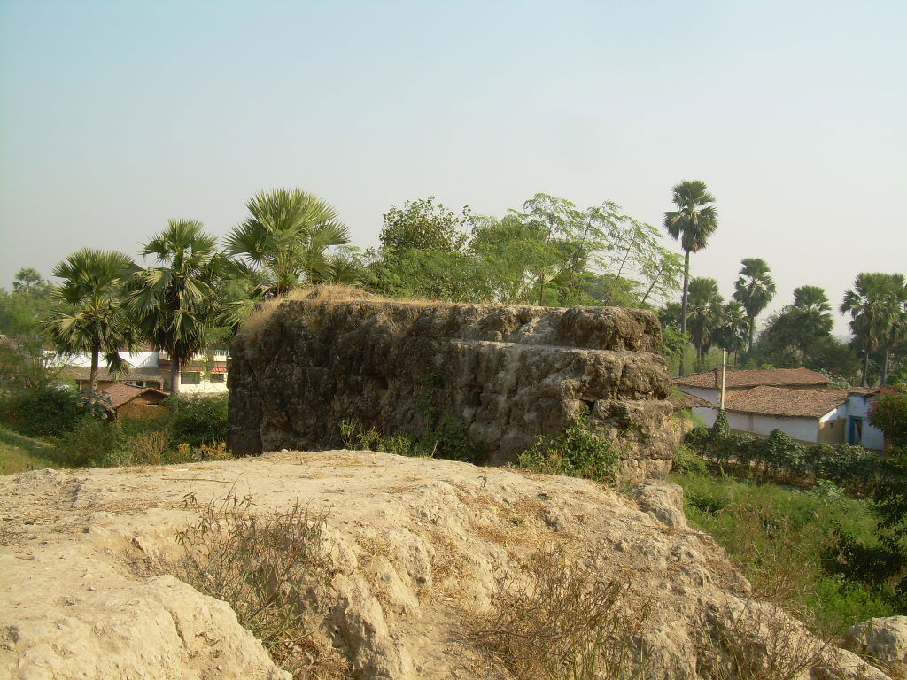 The picture shows one of the walls of the remains of the fort o…