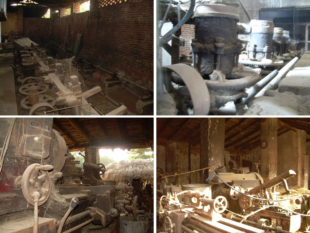 Photographs depicting the condition of industries in Sherghati.…