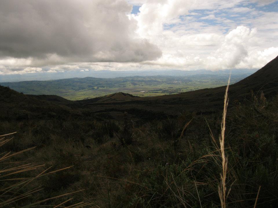 Vista sur de la sabana de TUQUERRES