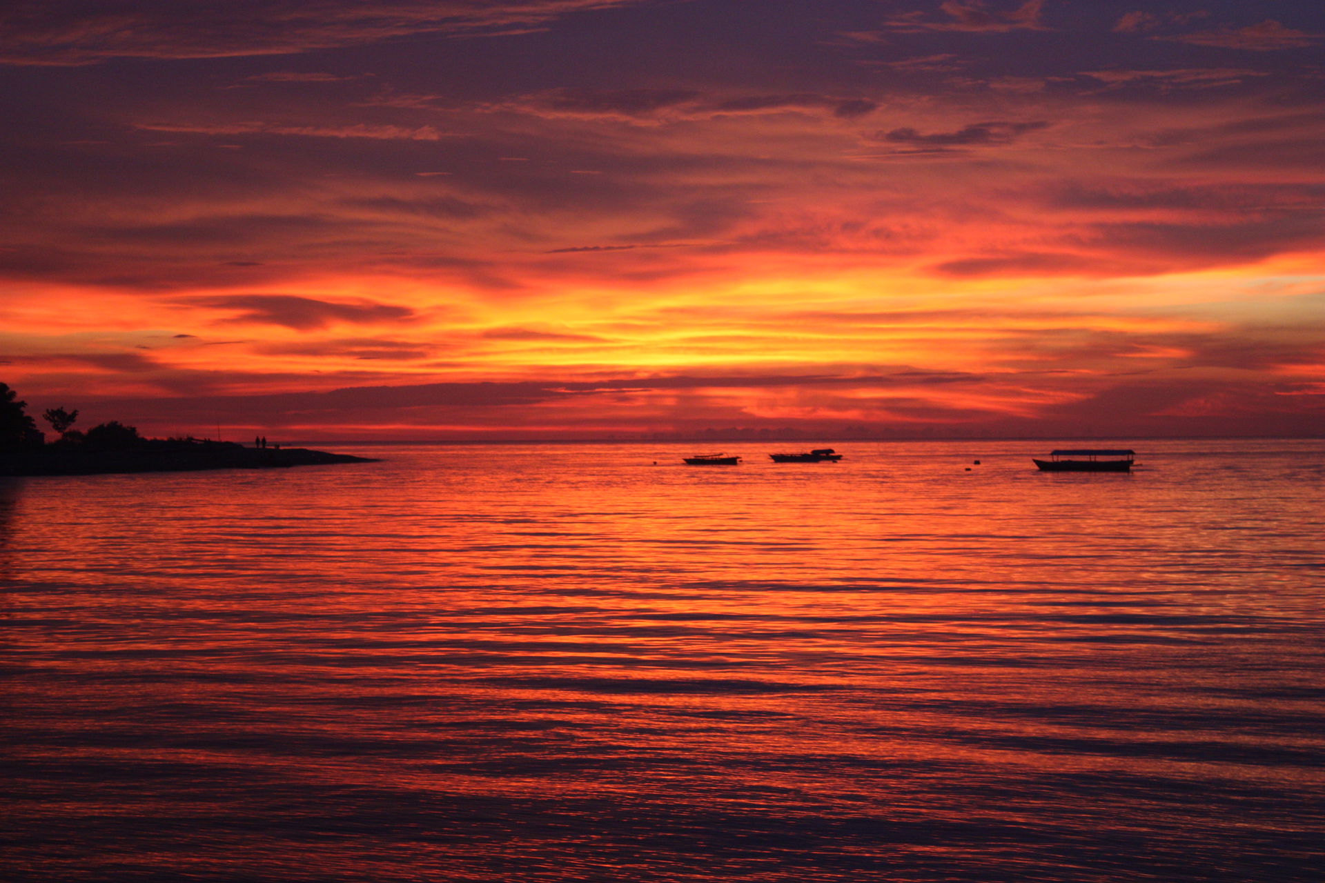 Ampana, sunset