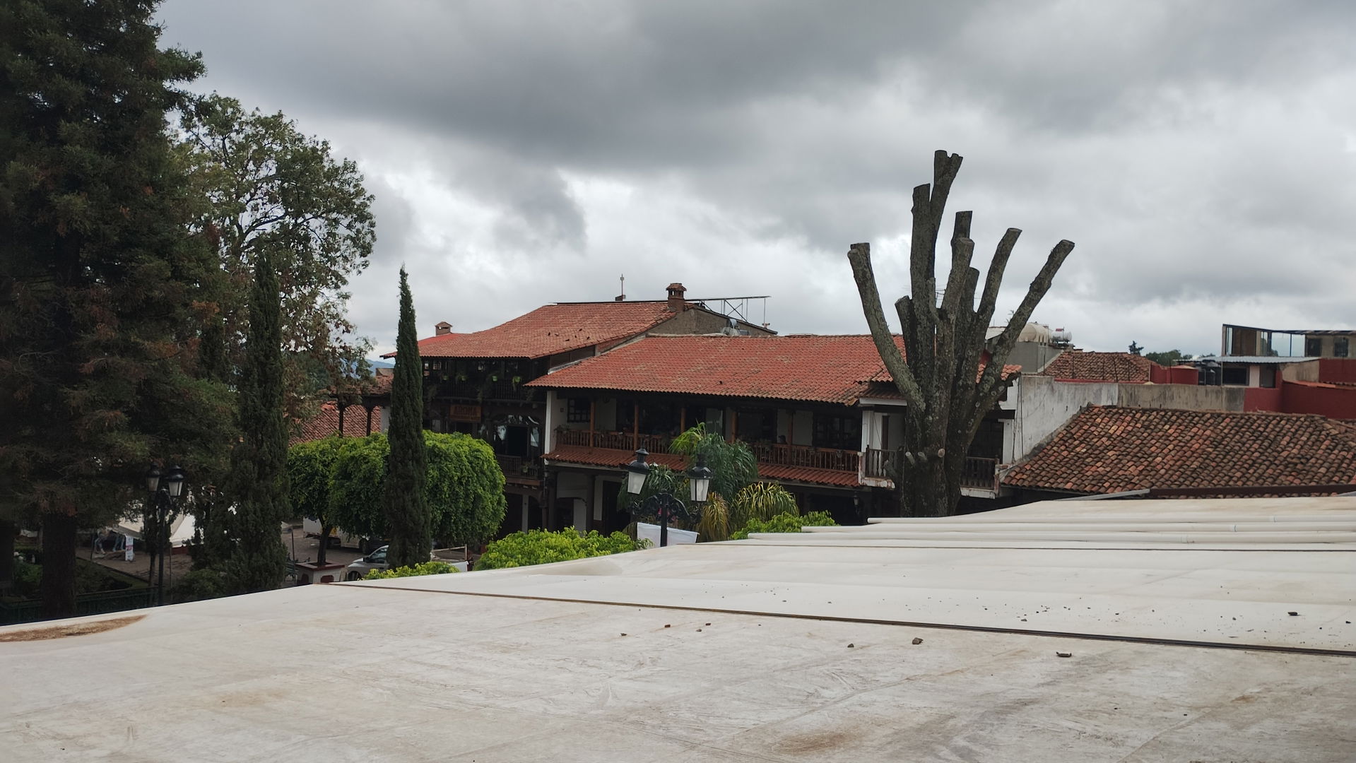 Plaza principal de Mazamitla (Localidad del estado de Jalisco, …