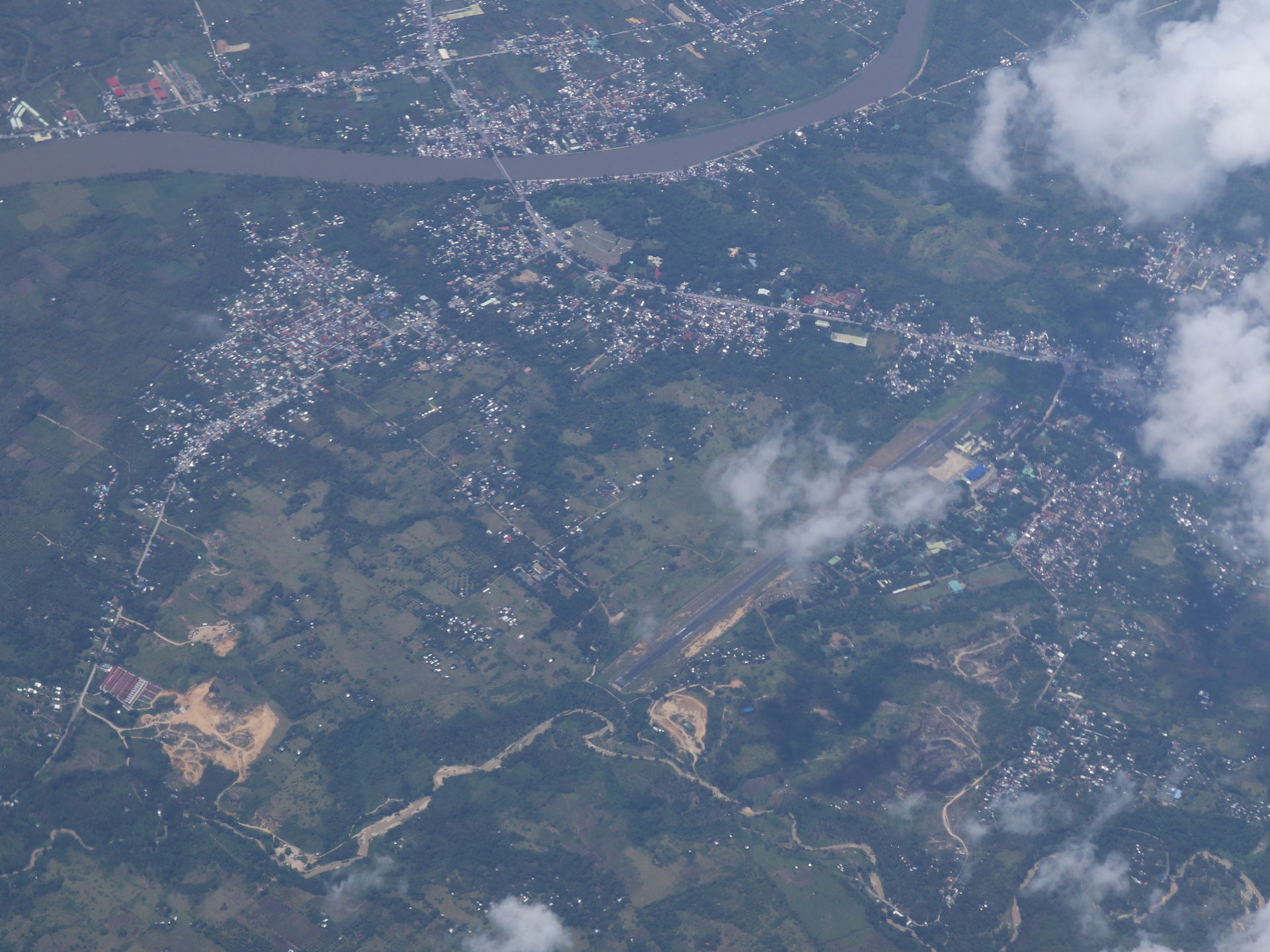 Cotabato Awang Airport from air, Datu Odin Sinsuat, Maguindanao…