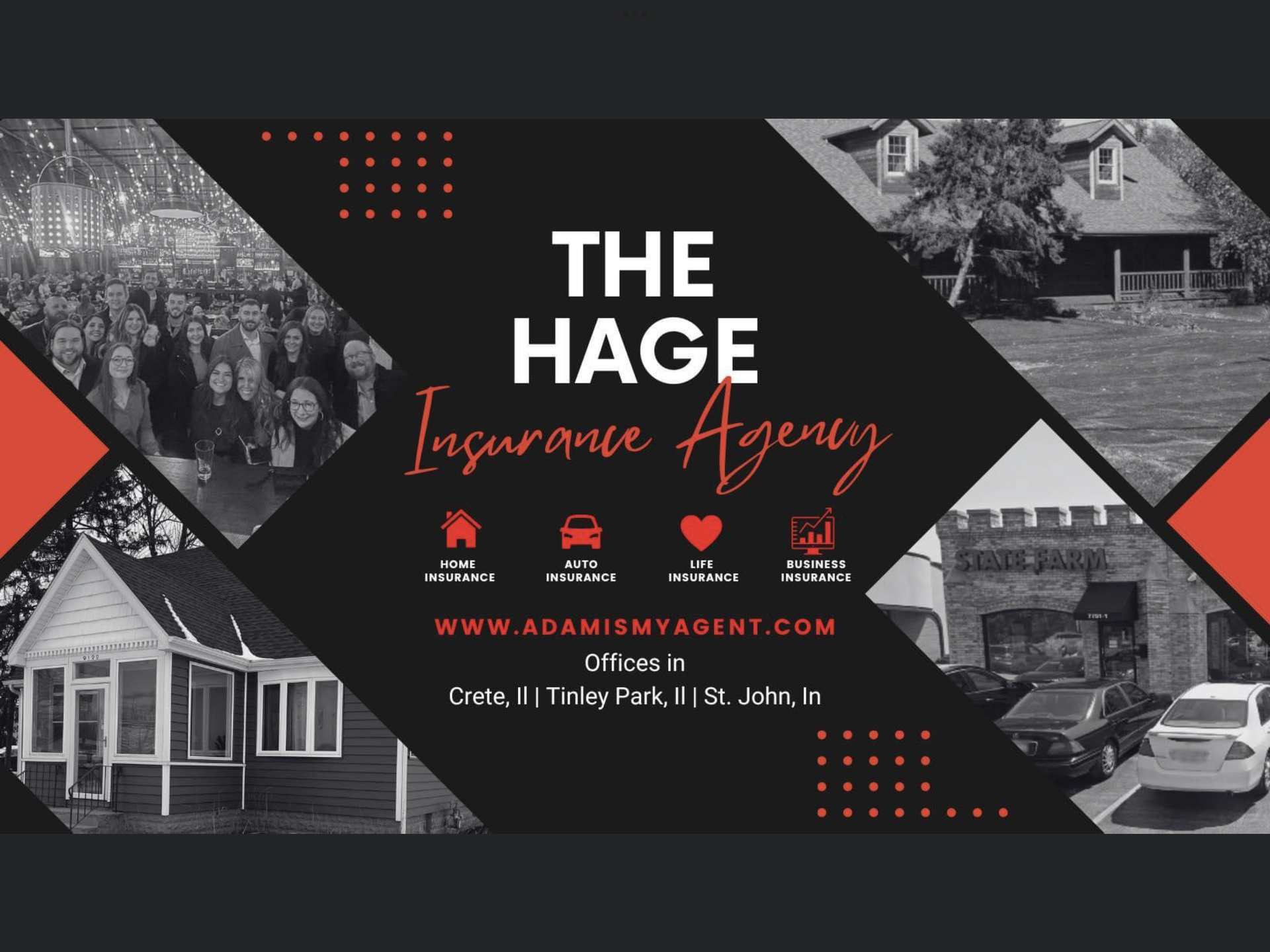 The Hage Insurance Agency providing home, auto, life, and busin…