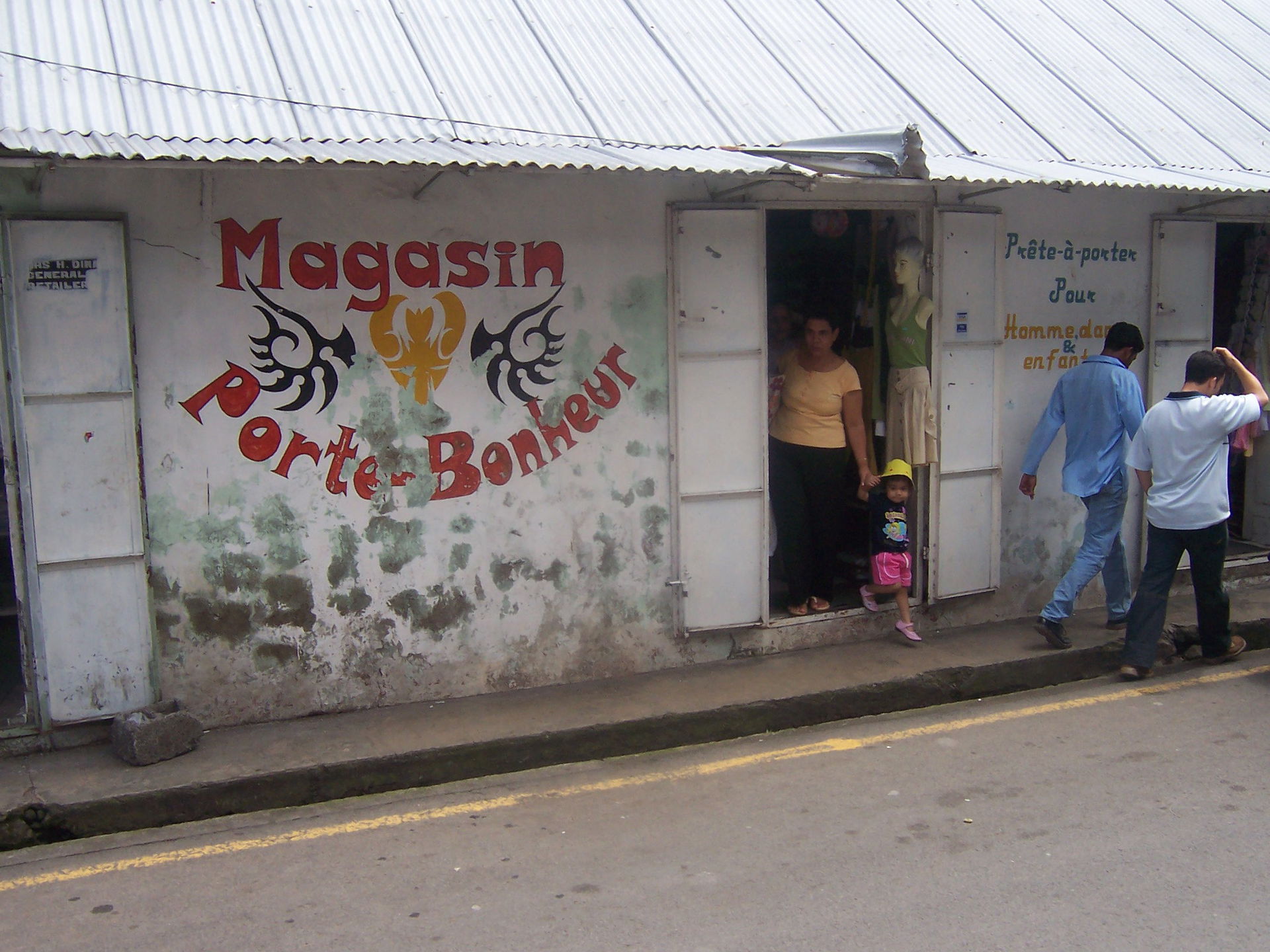 A shop in the streets of Port-Mathurin, Rodrigues