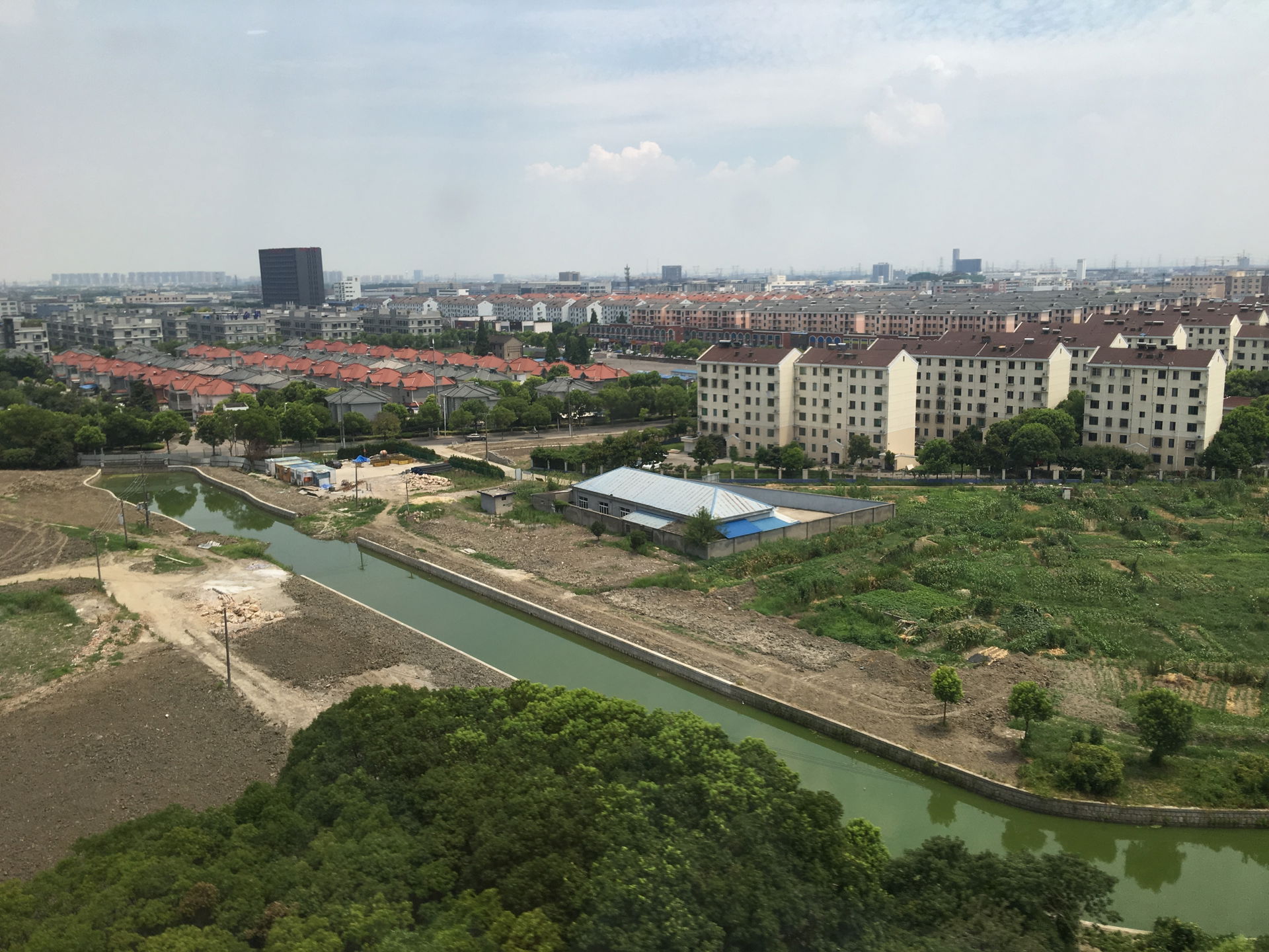 Image from the railroad and highway area around Sangjiatang, in…