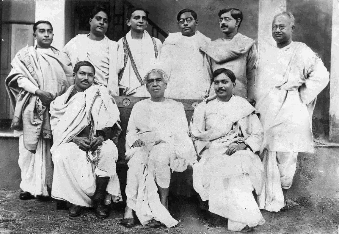 Seated (L to R):Meghnad Saha, Jagadish Chandra Bose, Jnan Chand…