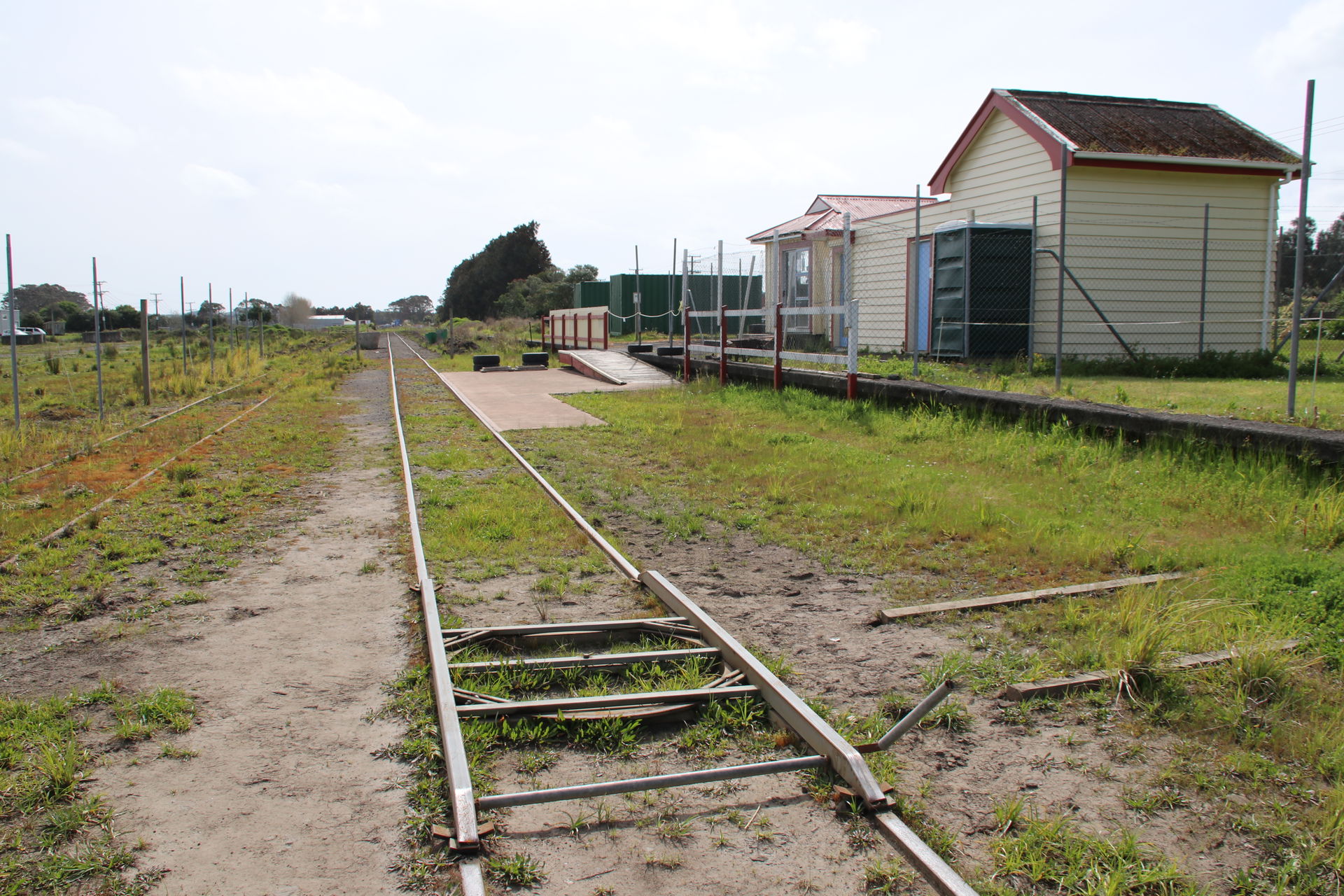 Trackside at Dargaville station since its conversion for use by…
