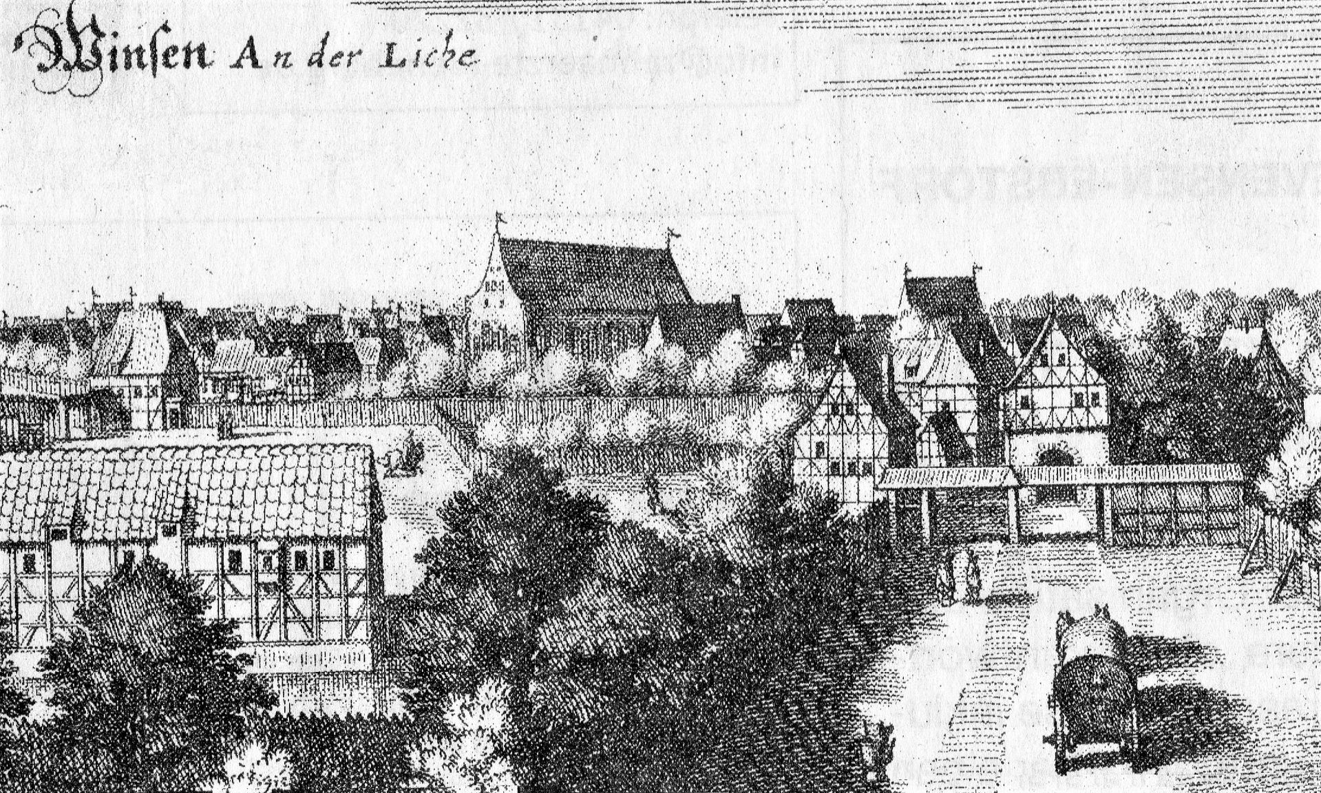 Detailed view of the St Marien church in Winsen an der Luhe by …
