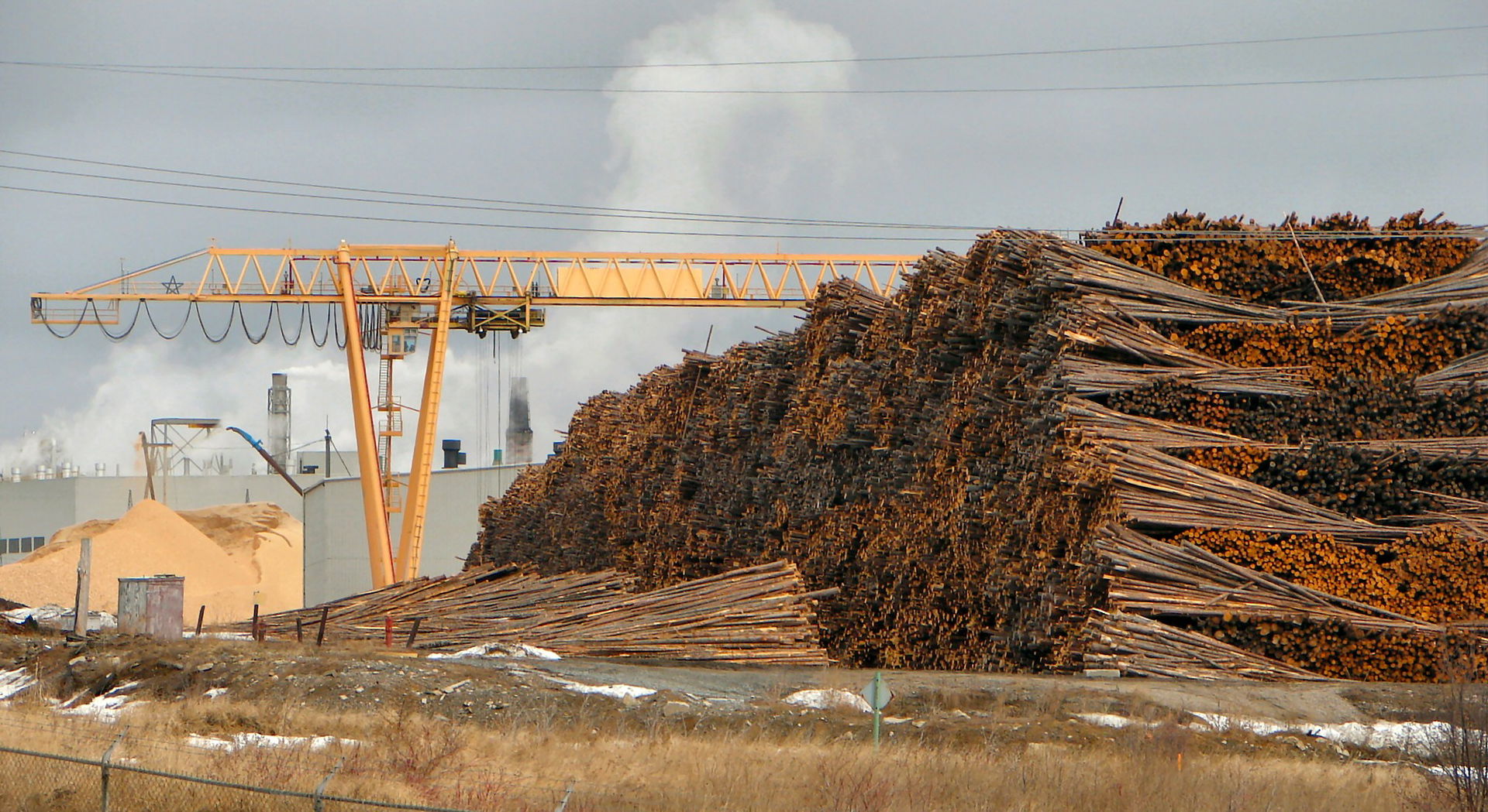 Mill in Iroquois Falls, Ontario, Canada