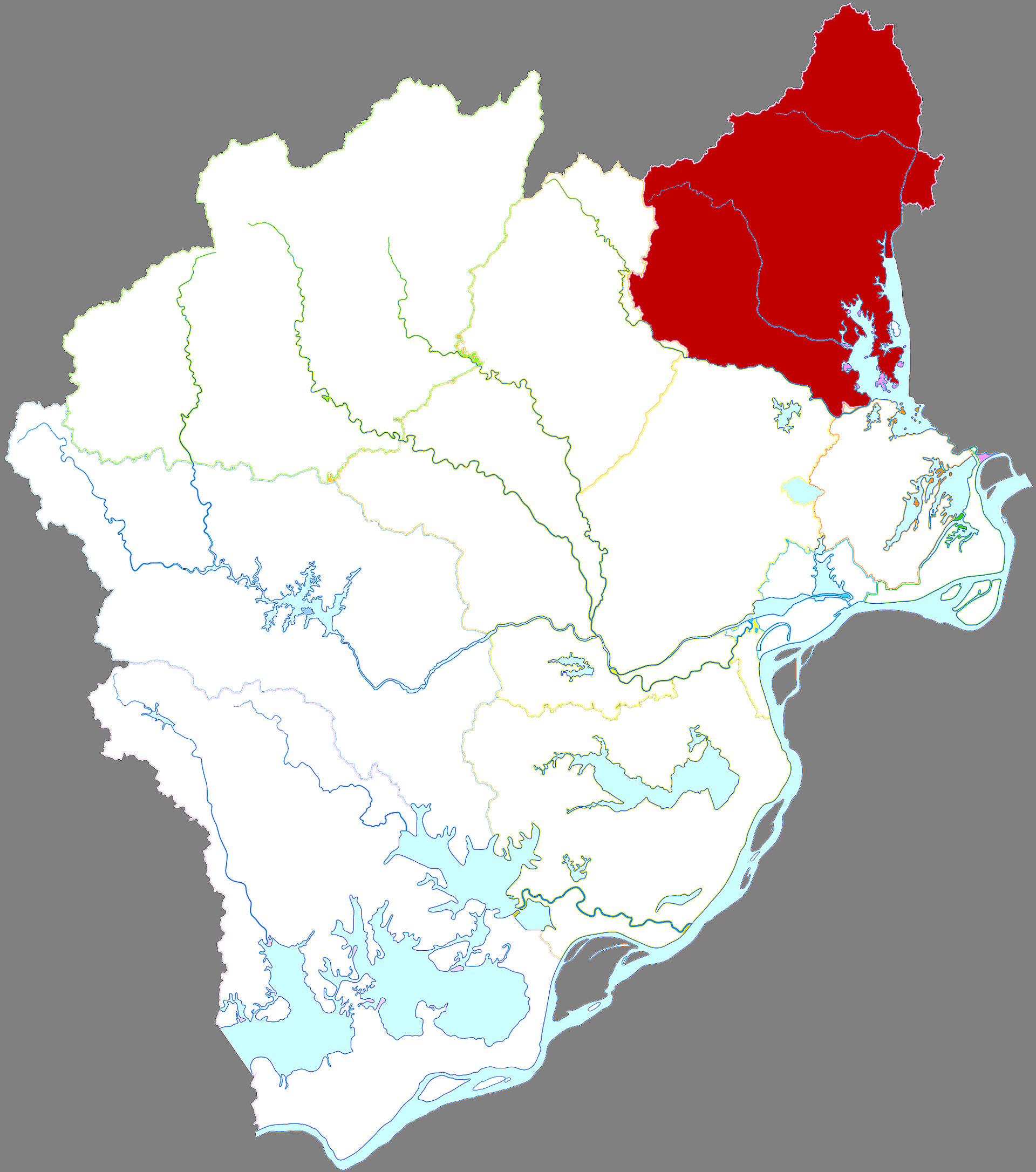 Location of Tongcheng county-level city in Anqing city, China