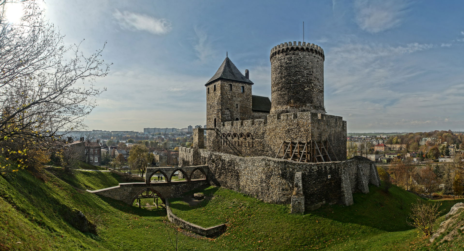 Będzin, zamek, XIV w.