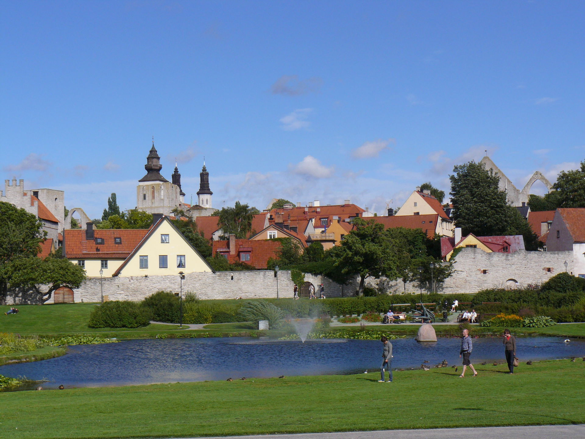 Almedalen. A park in central Visby near the seafront. Notable f…
