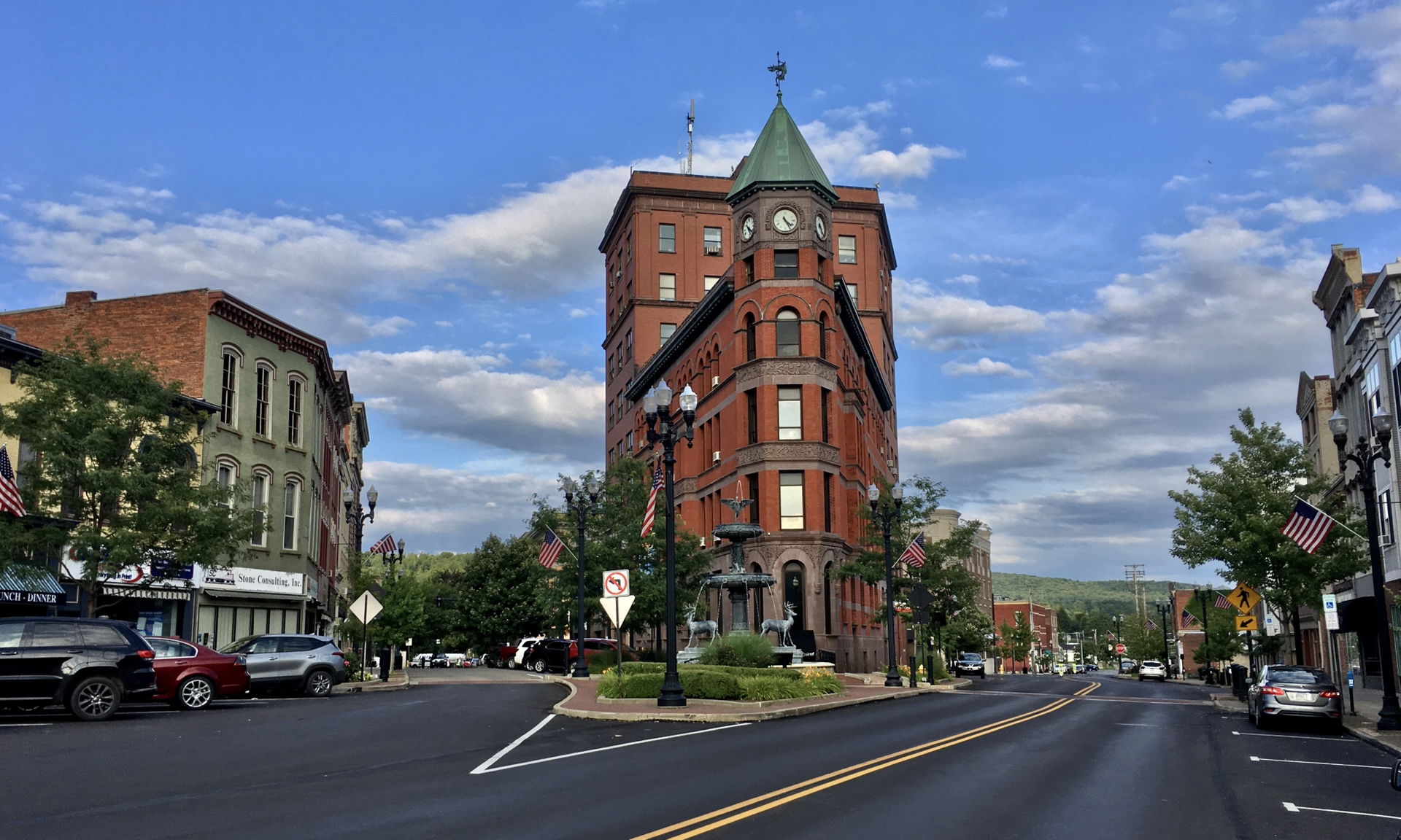 The corner of 2nd and Pennsylvania Avenues in downtown Warren, …