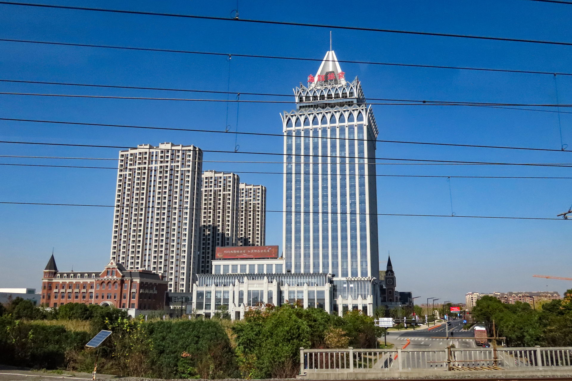 Northeast of Tongxiang Railway Station.