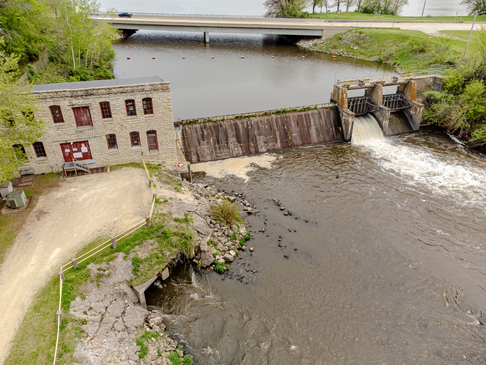 La Crosse River hydroelectric dam on Lake Neshonoc in West Salem