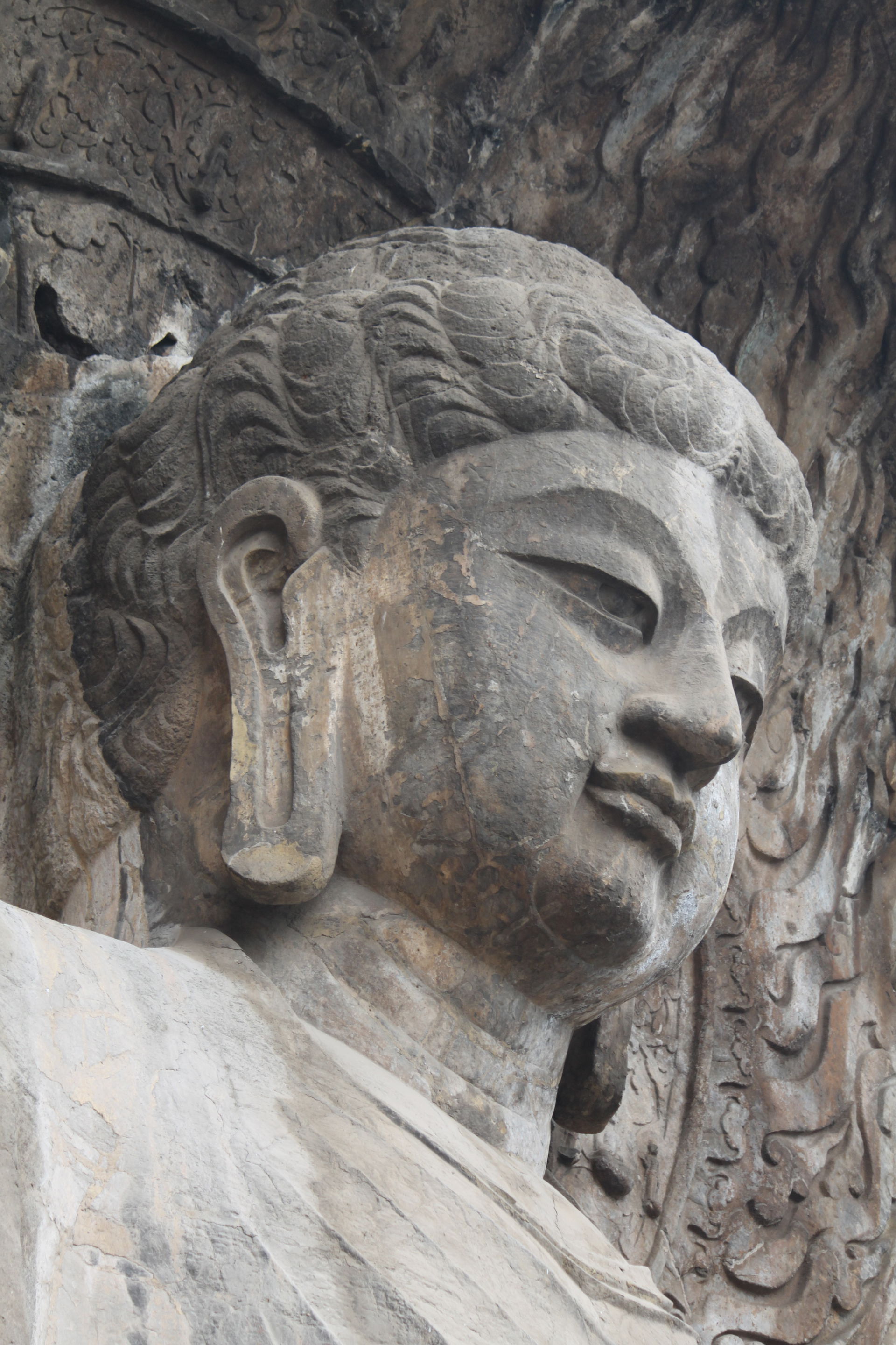 World Heritage Site with over 100,000 buddha images carved on c…