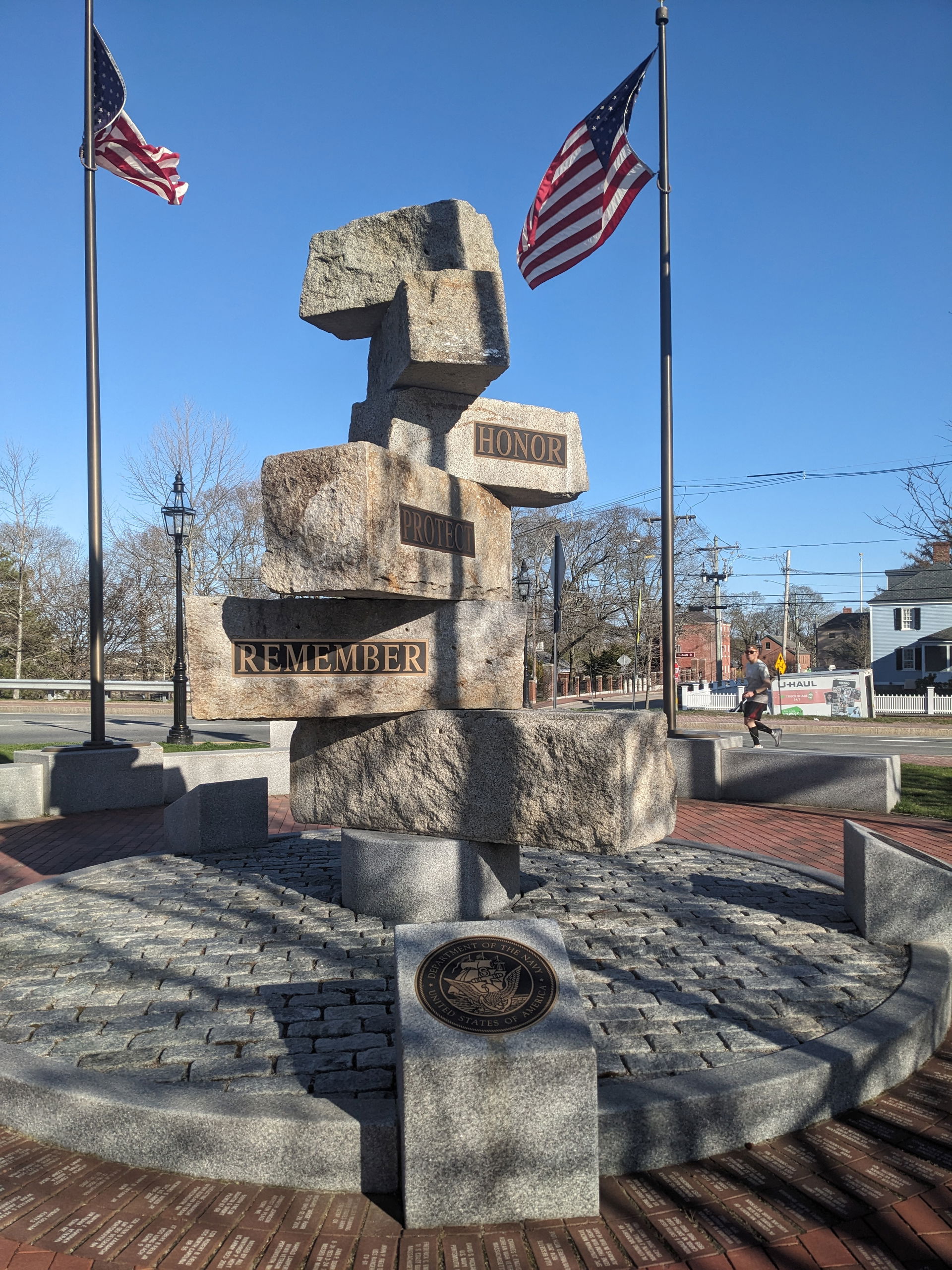 Portsmouth Veteran's Memorial in Portsmouth Memorial Park on U.…