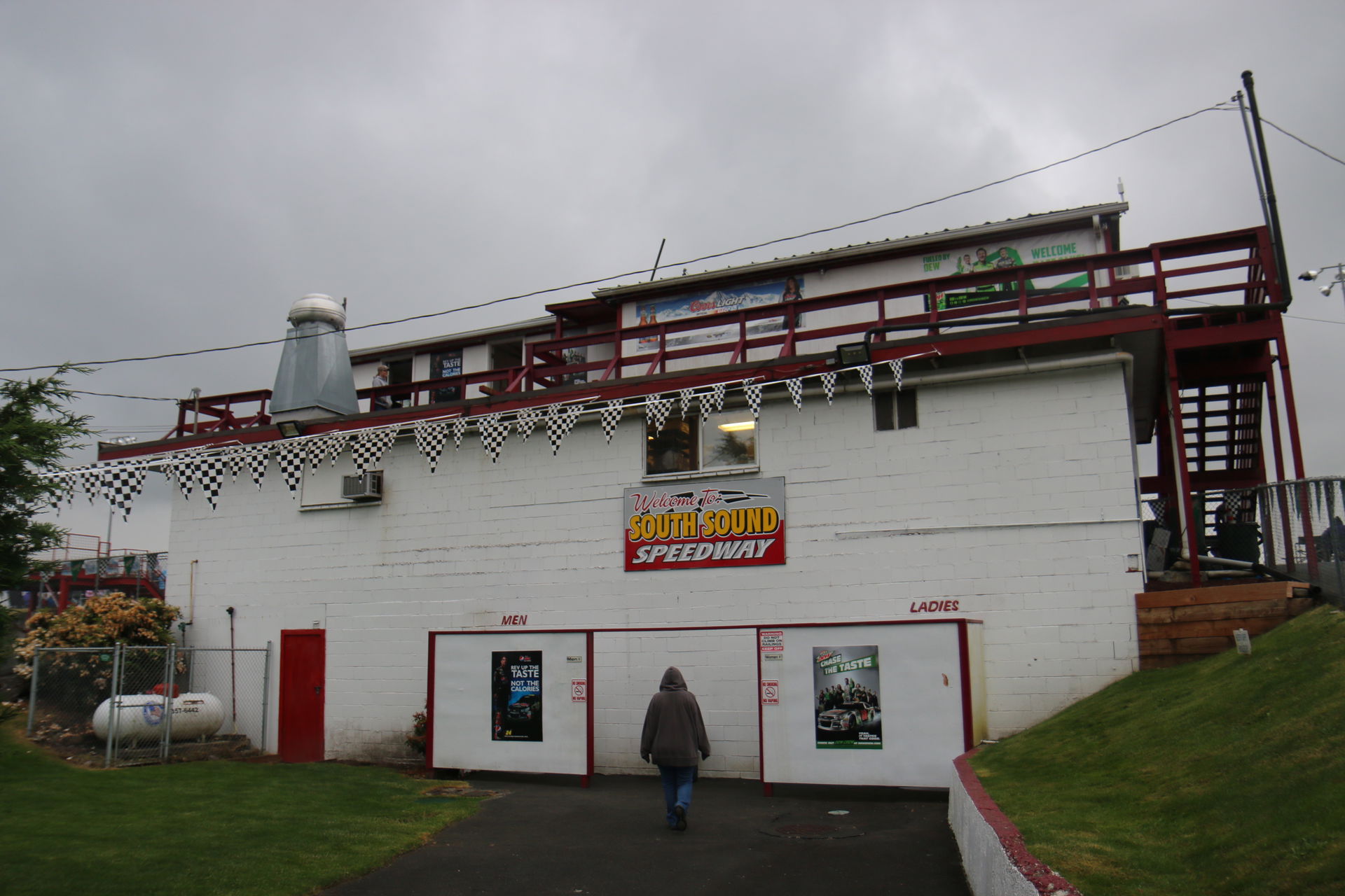 The bathrooms at South Sound Speedway