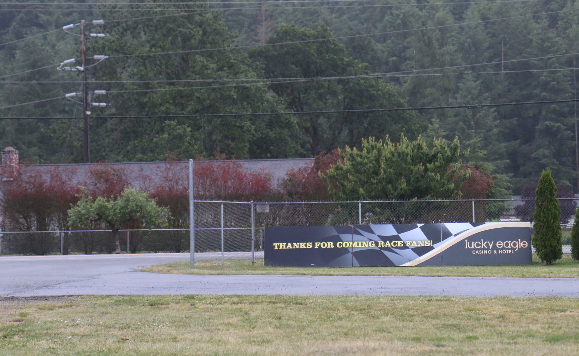 The exit at South Sound Speedway