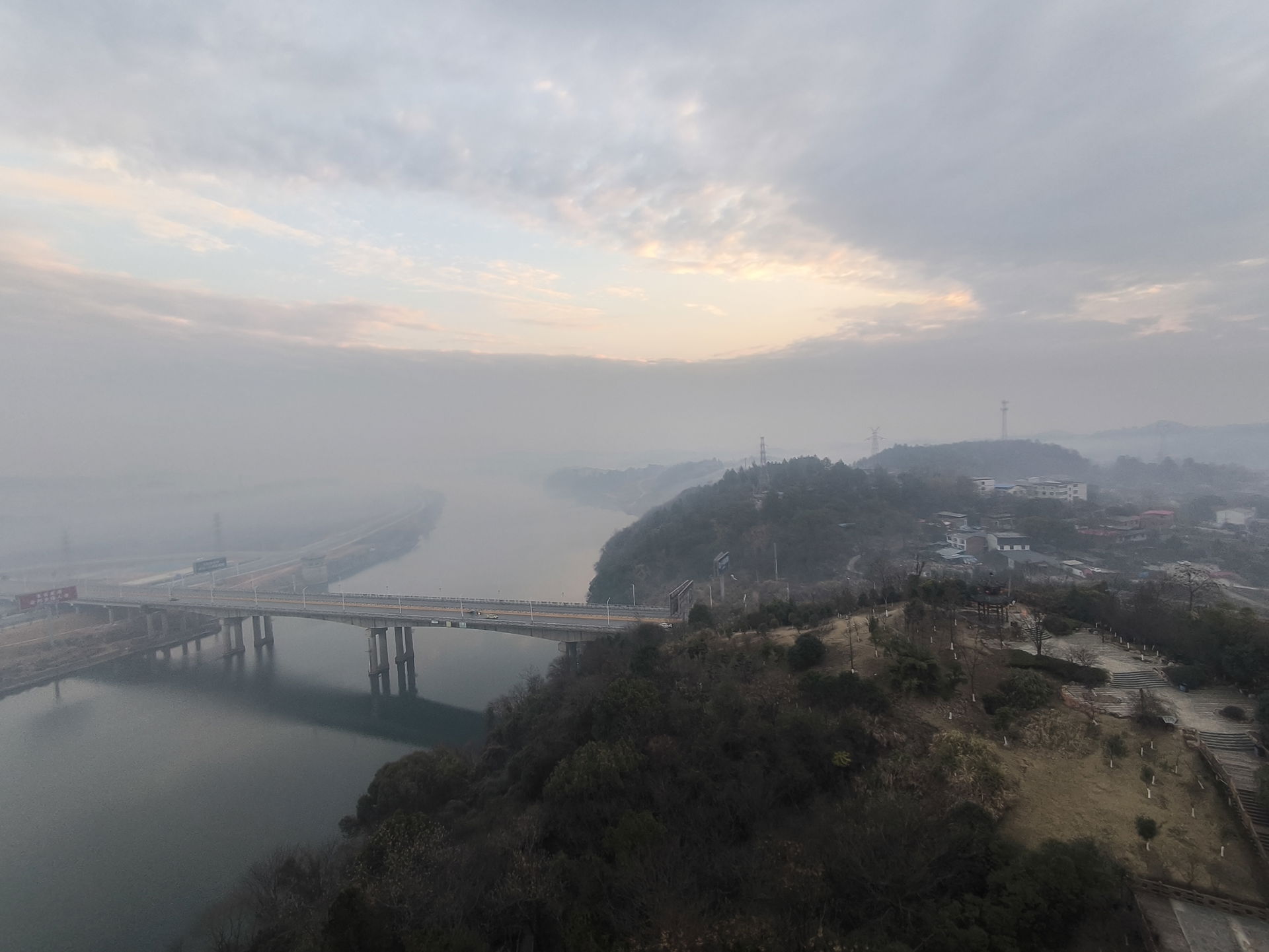 Panoramic photo of Jiangyong County in Hunan, China.