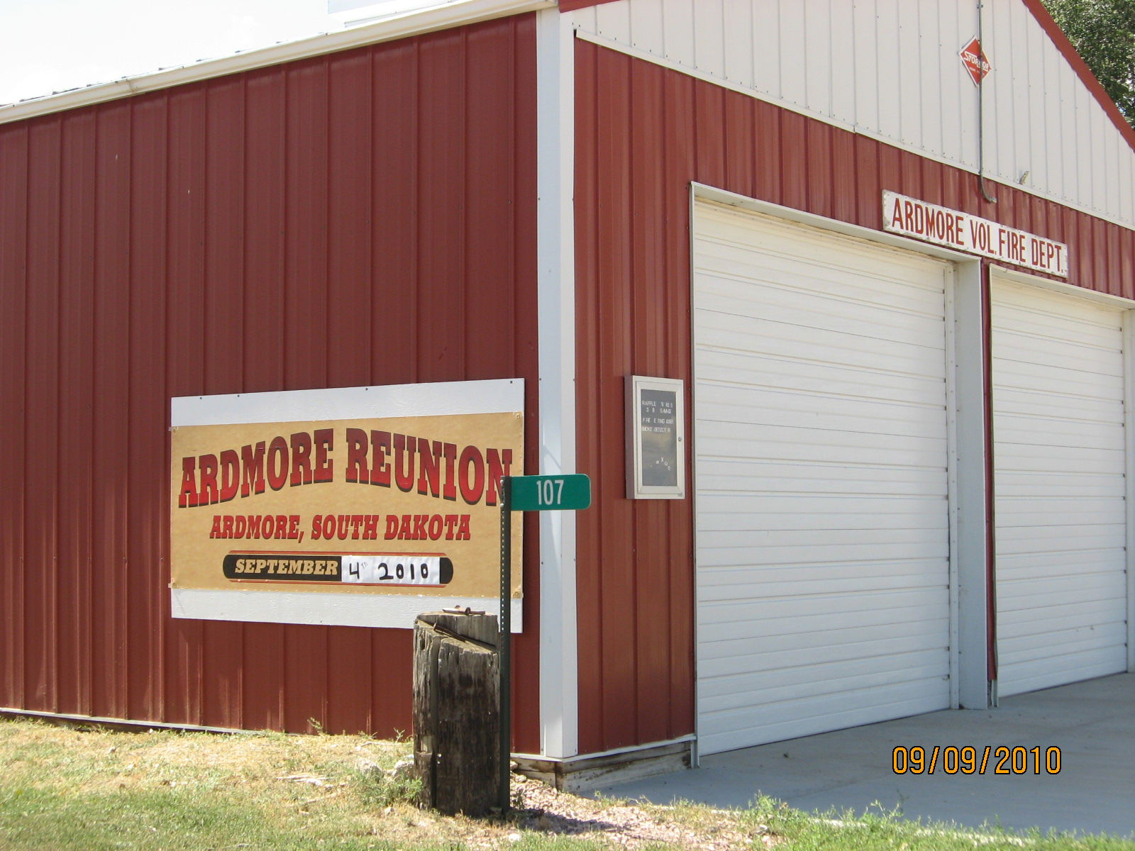 Sign of Ardmore South Dakota