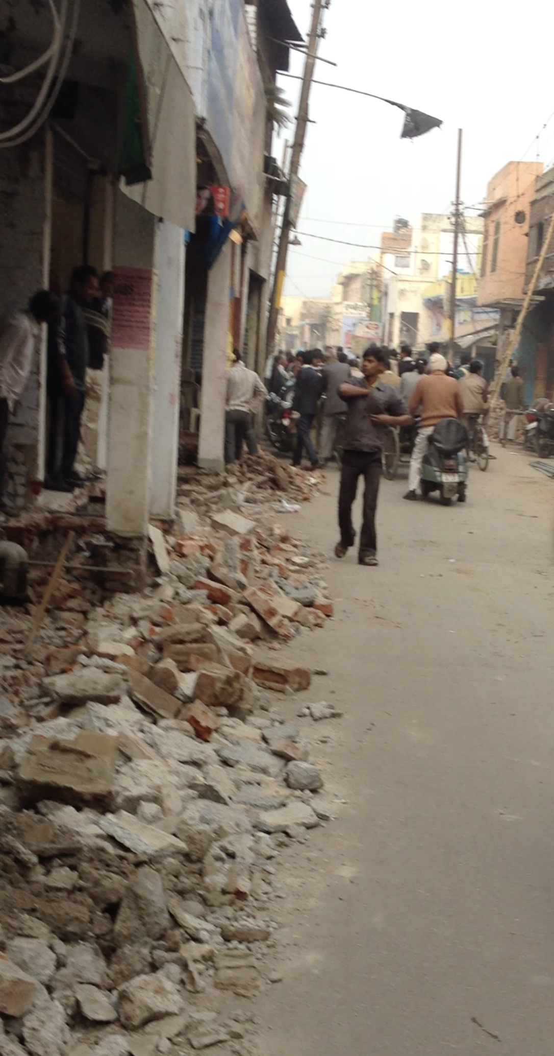Bulandshahr street frontage. The demolition of front extensions…
