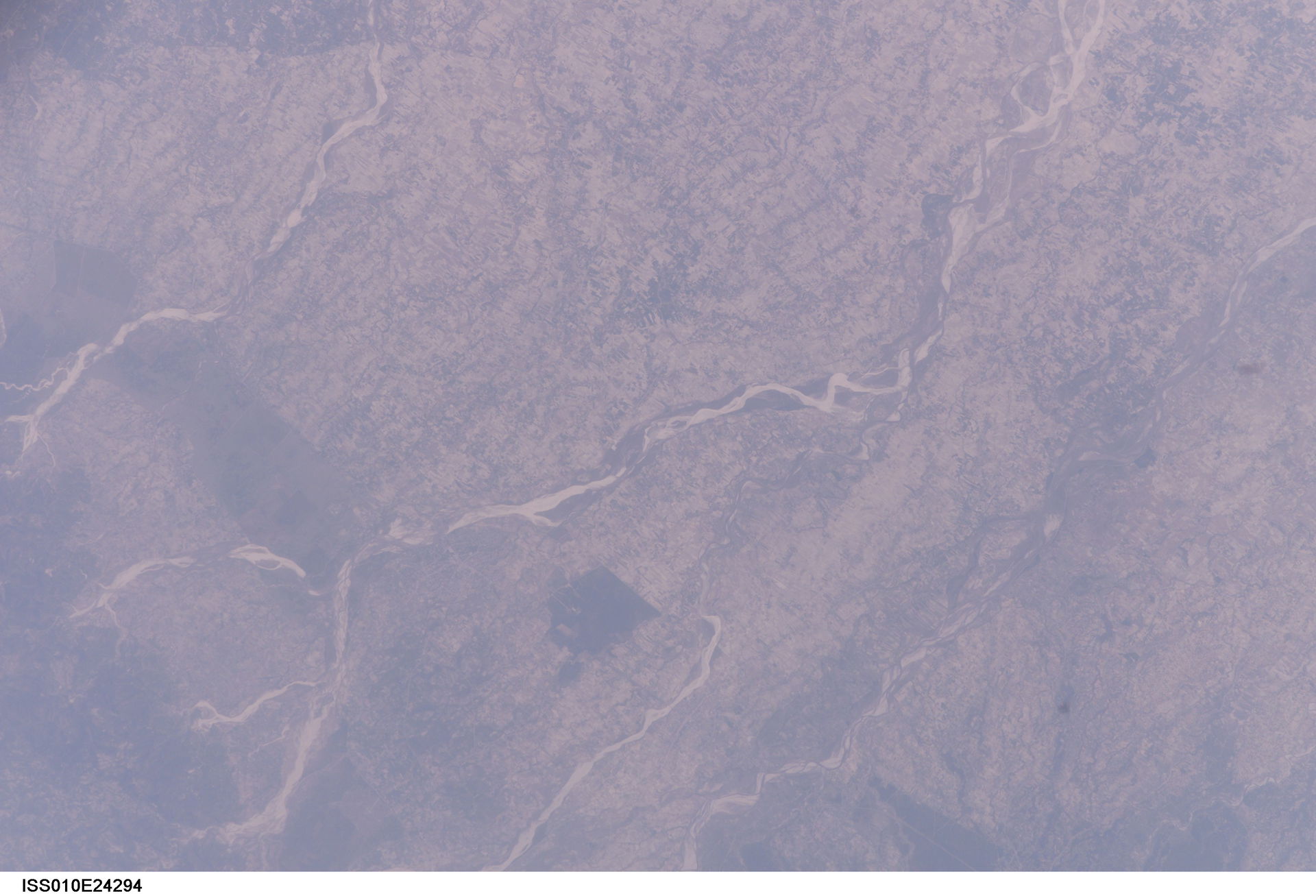 View of Nepal taken during ISS Expedition 10.