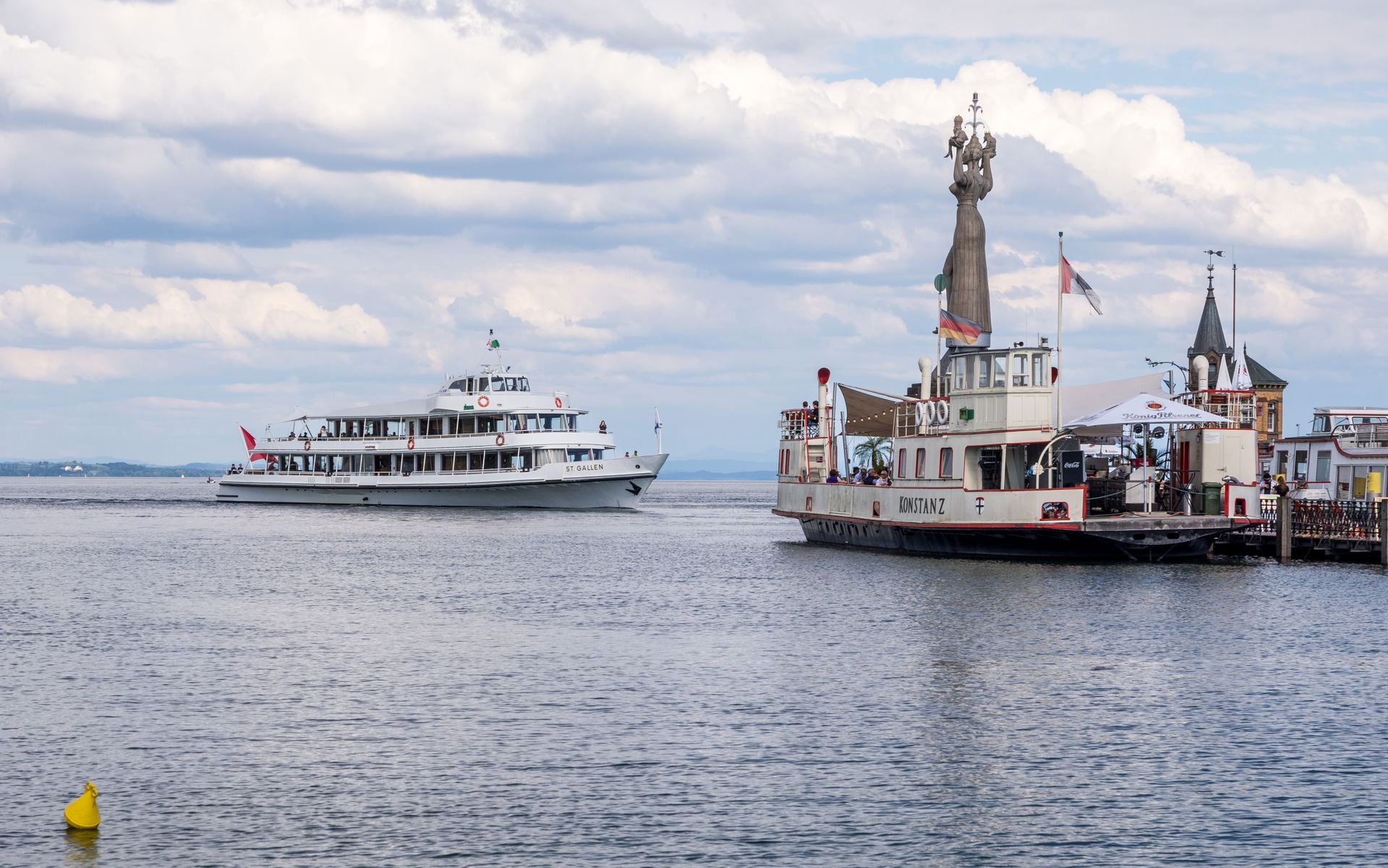 Swiss ship ‘St. Gallen’ arrives at the port of Constance