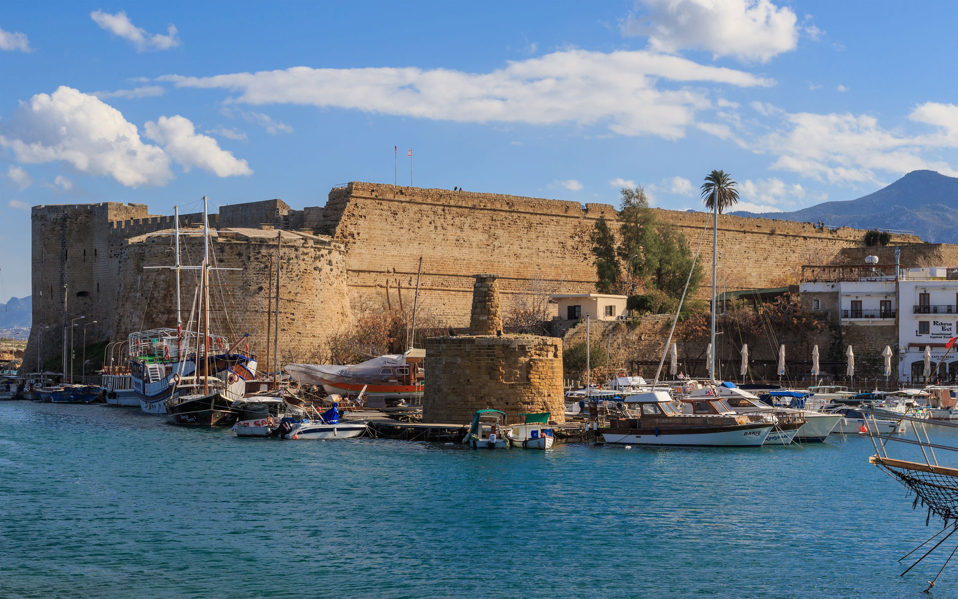 Exterior of the castle in Kyrenia, North Cyprus