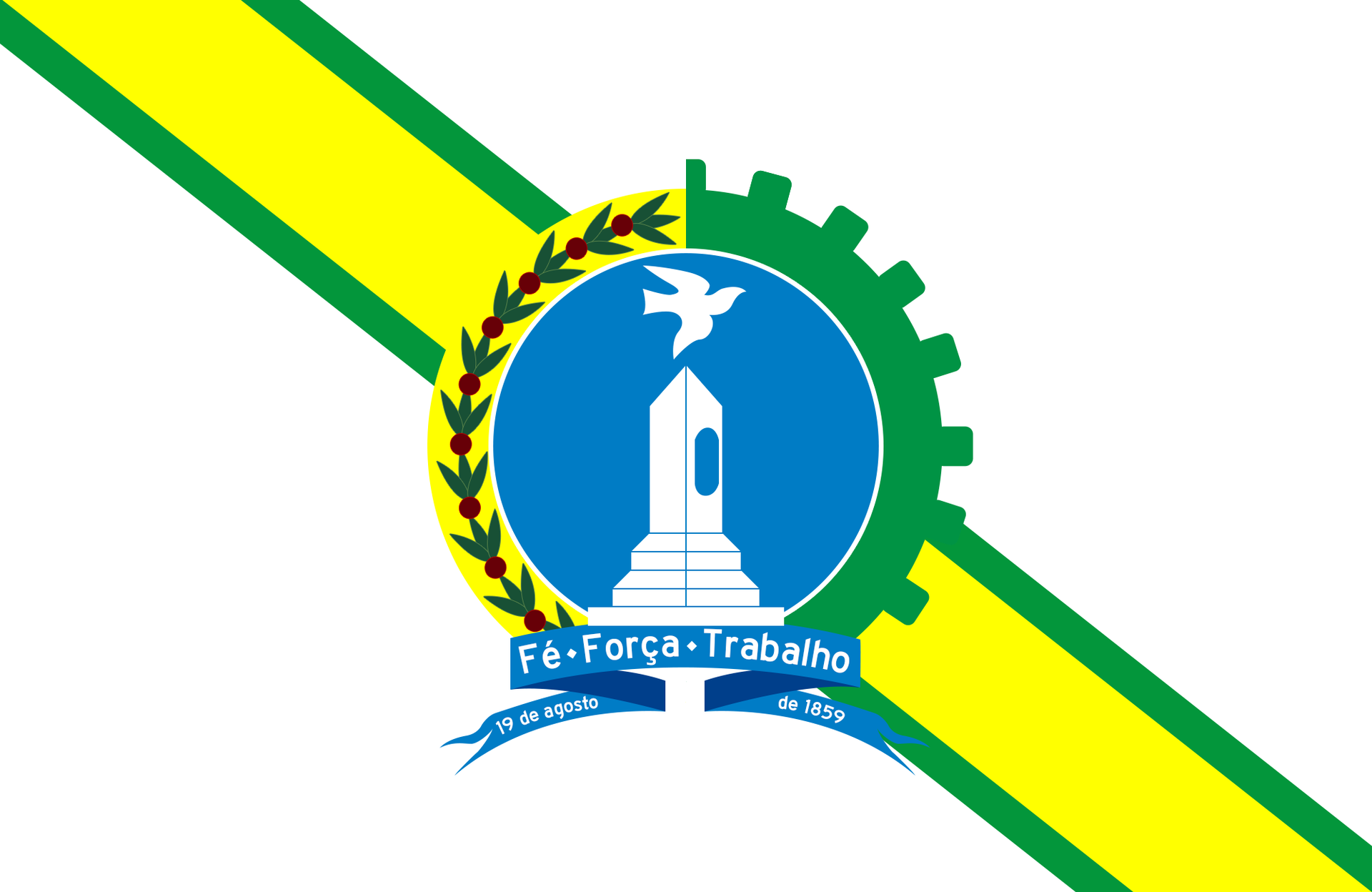 Flag of the administrative region of Planaltina, in the Federal…