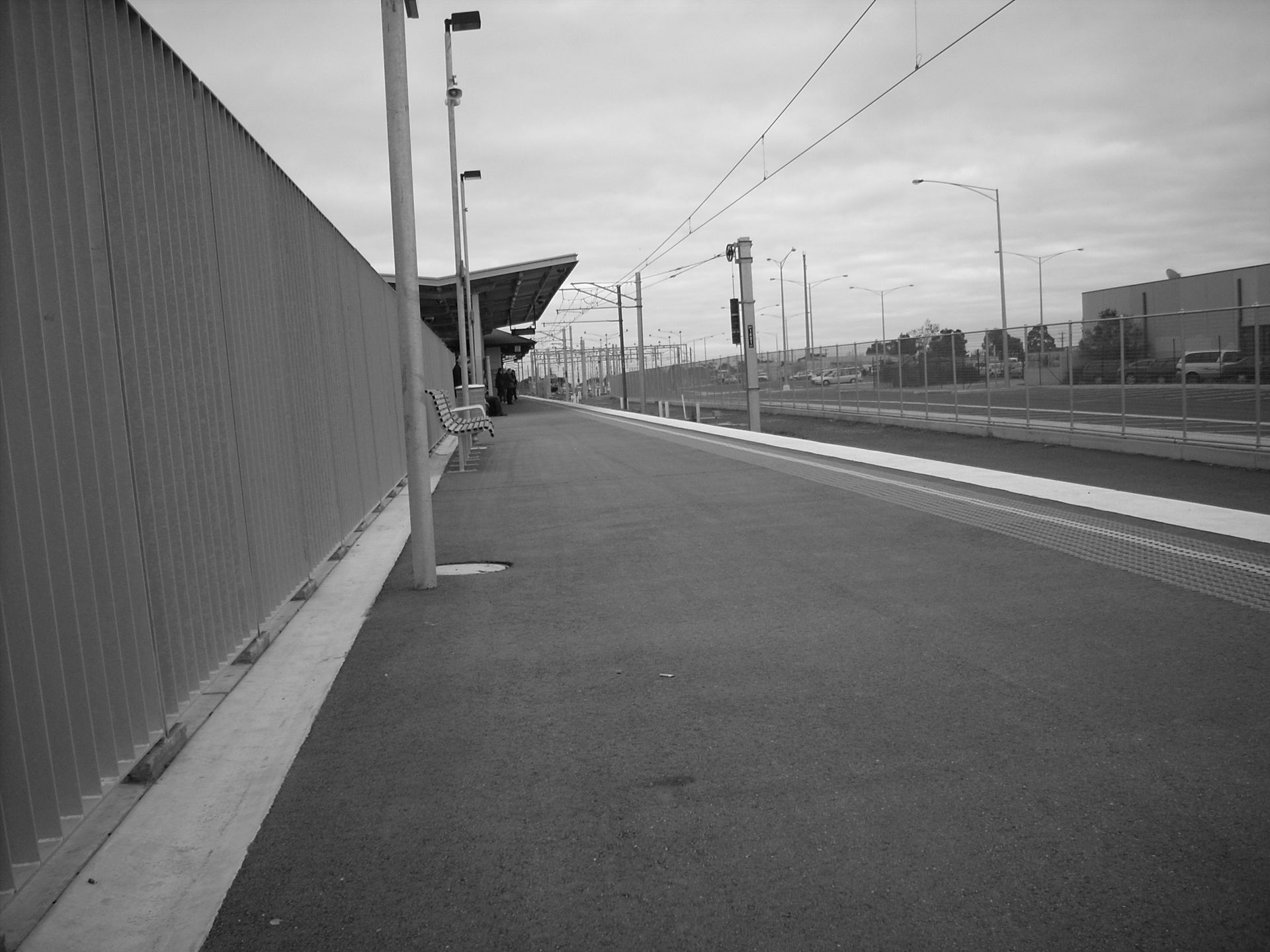 Looking up platform 2 at Cranbourne towards the newly built sta…