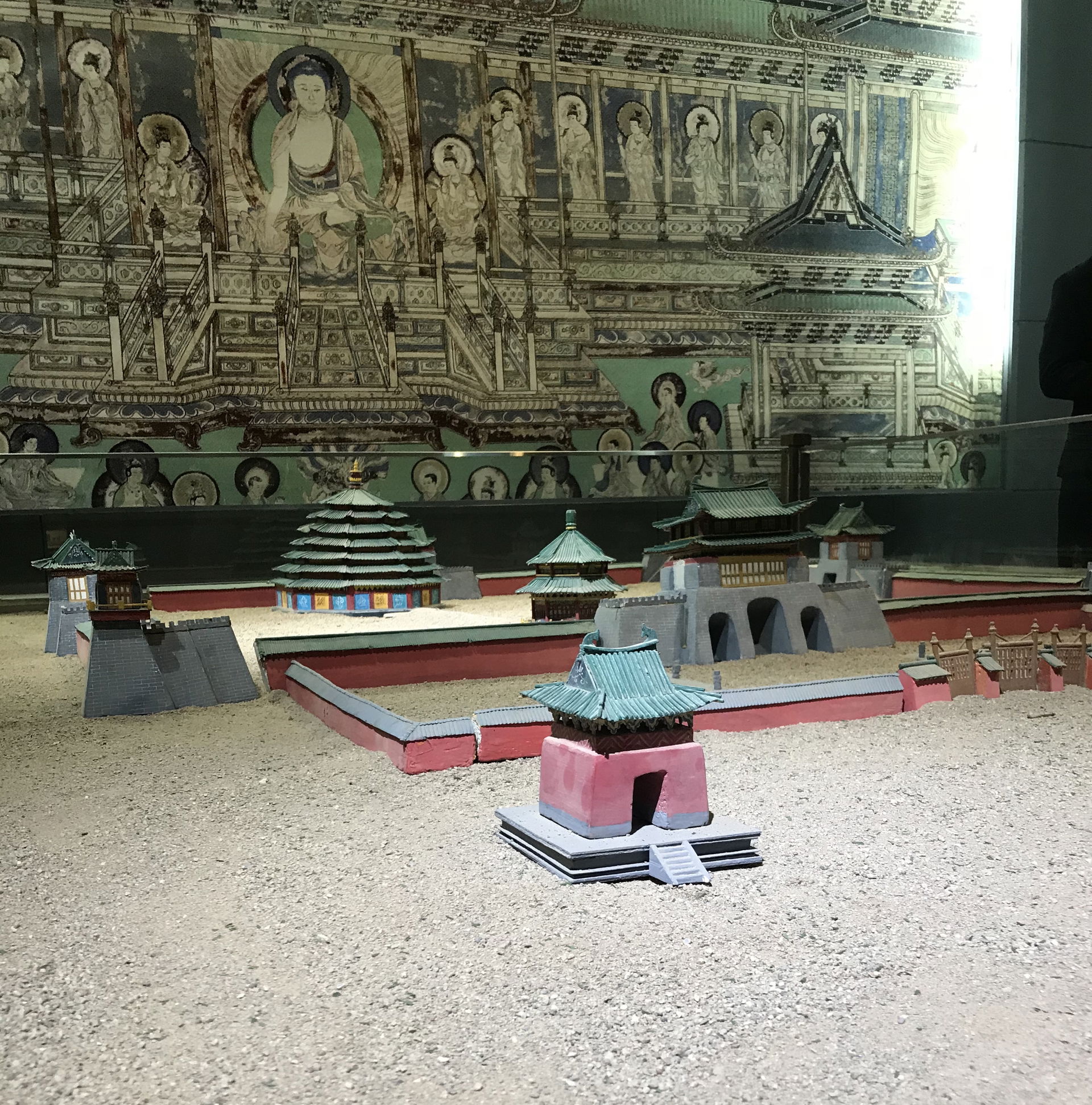 Reconstructed model of Xixia(western Xia) Mausoleum in Xixia mu…