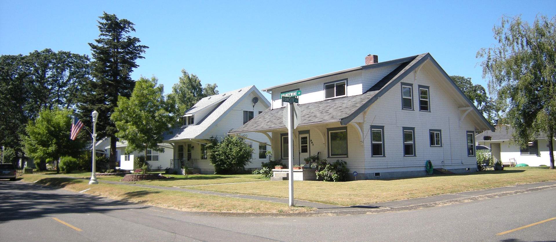 Brandywine Avenue, corner of Forcite, Dupont, Washington.