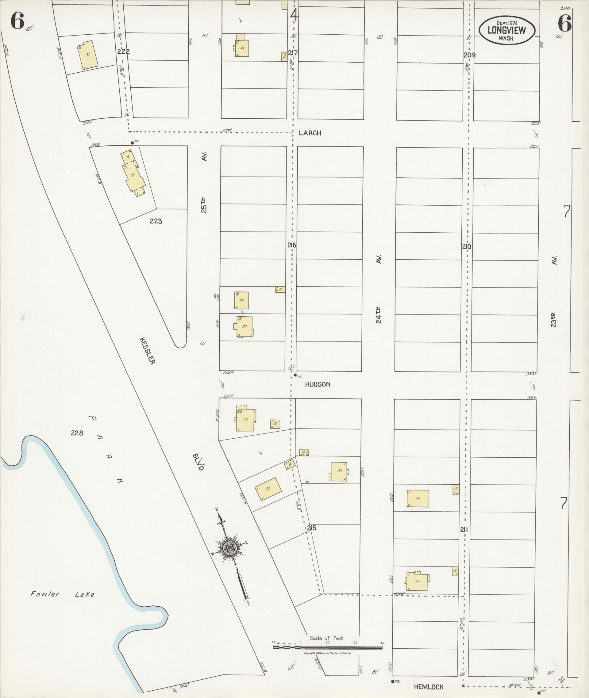 Sanborn Fire Insurance Map from Longview, Cowlitz County, Washi…