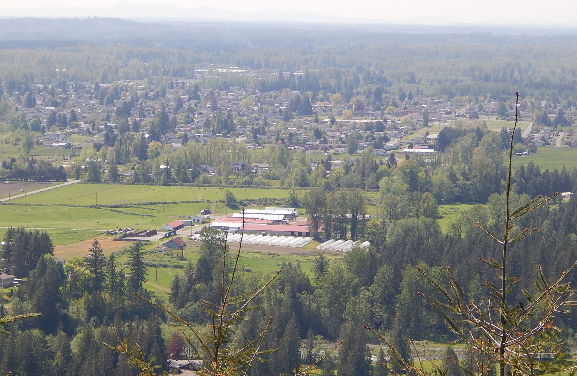 Buckley, Washington seen from Pinnacle Peak trail