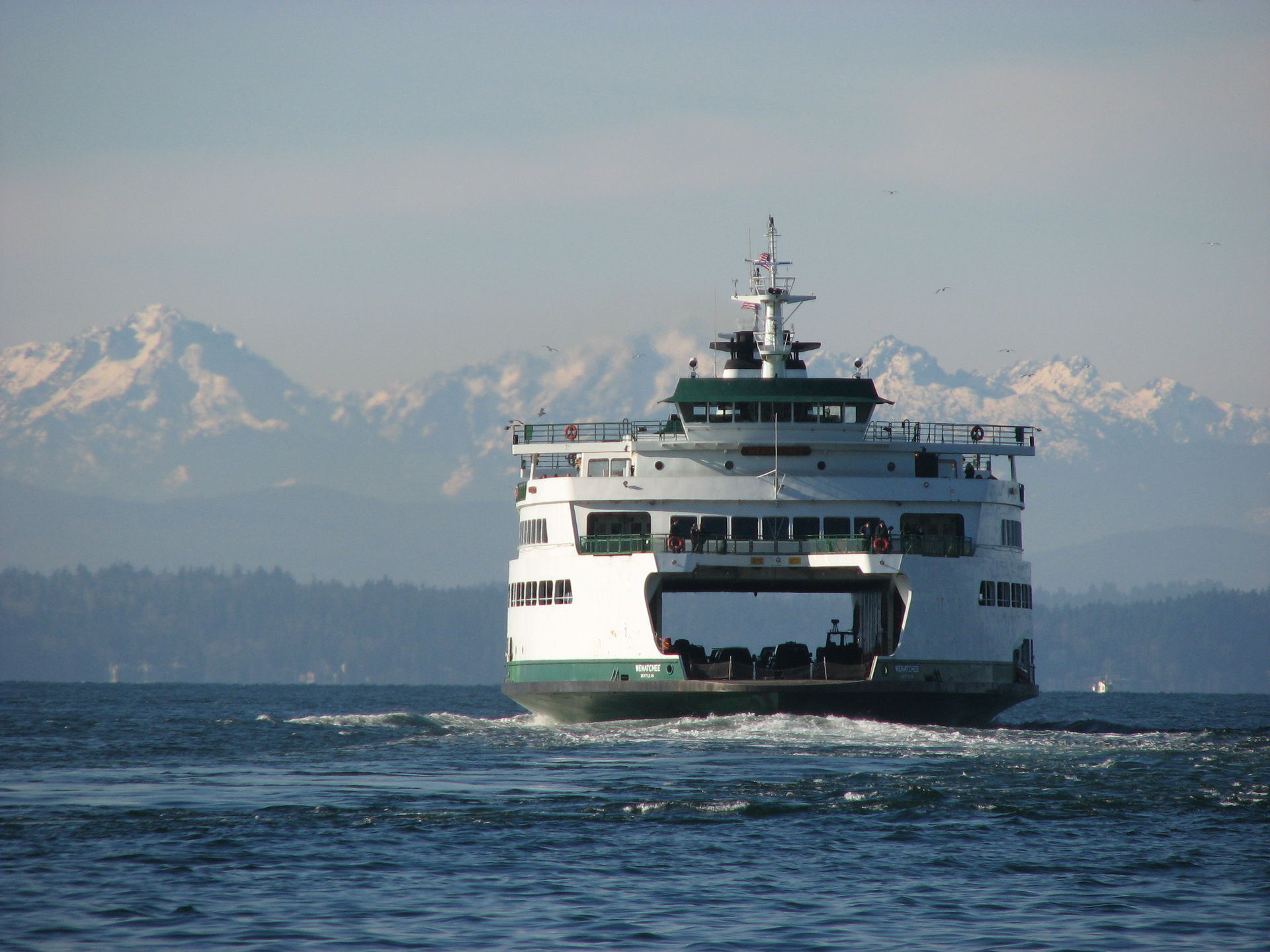 The ferry "Wenatchee" enroute to Bainbridge Island, Washington,…