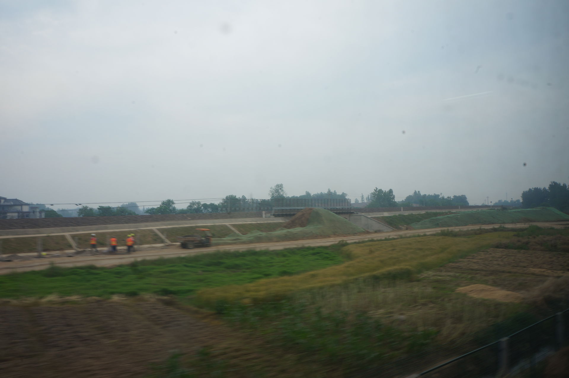 201705 Lujiang–Tongling Railway under construction