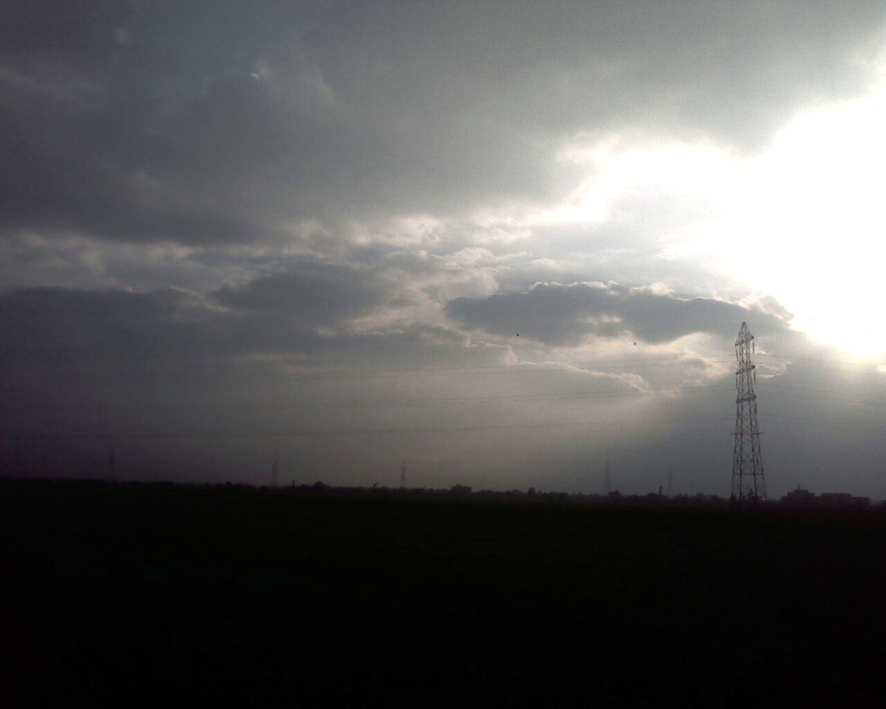 Stormy Weather in Village at Muridke near Lahore City of Pakist…